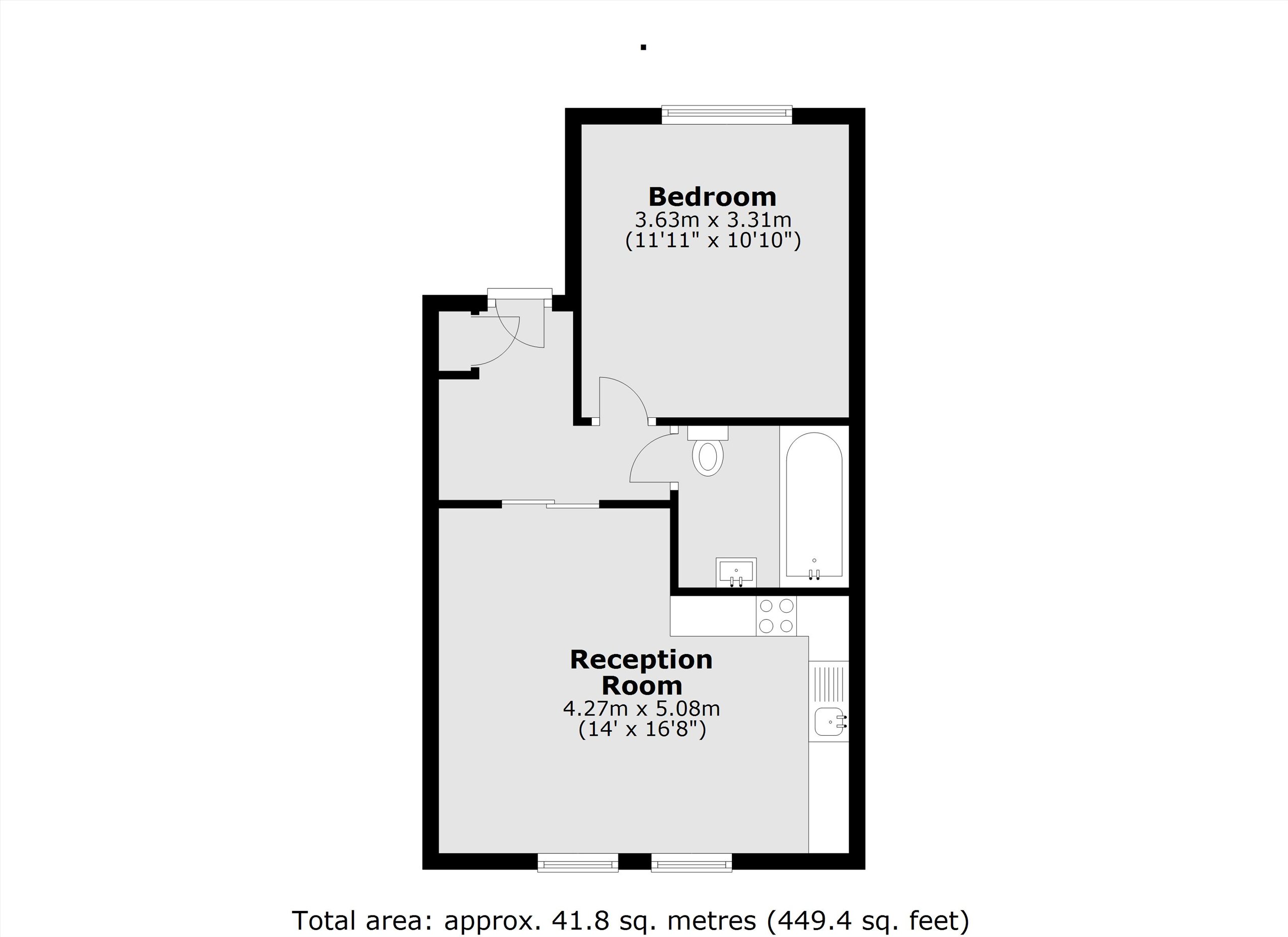 Flat 4, 76, High Street, Teddington floorplan