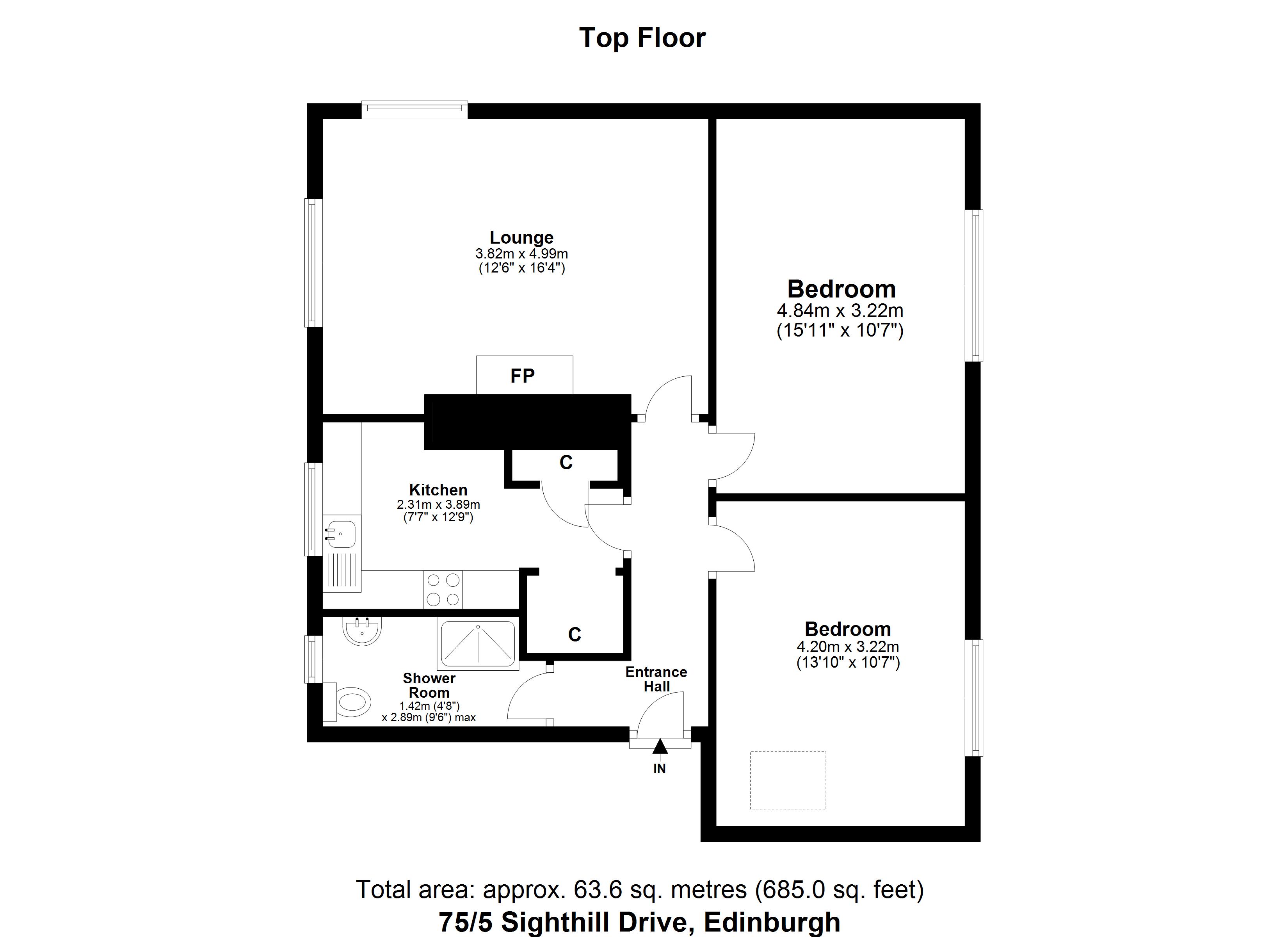 Sighthill Drive Edinburgh Eh11 2 Bedroom Flat For Sale 59741515