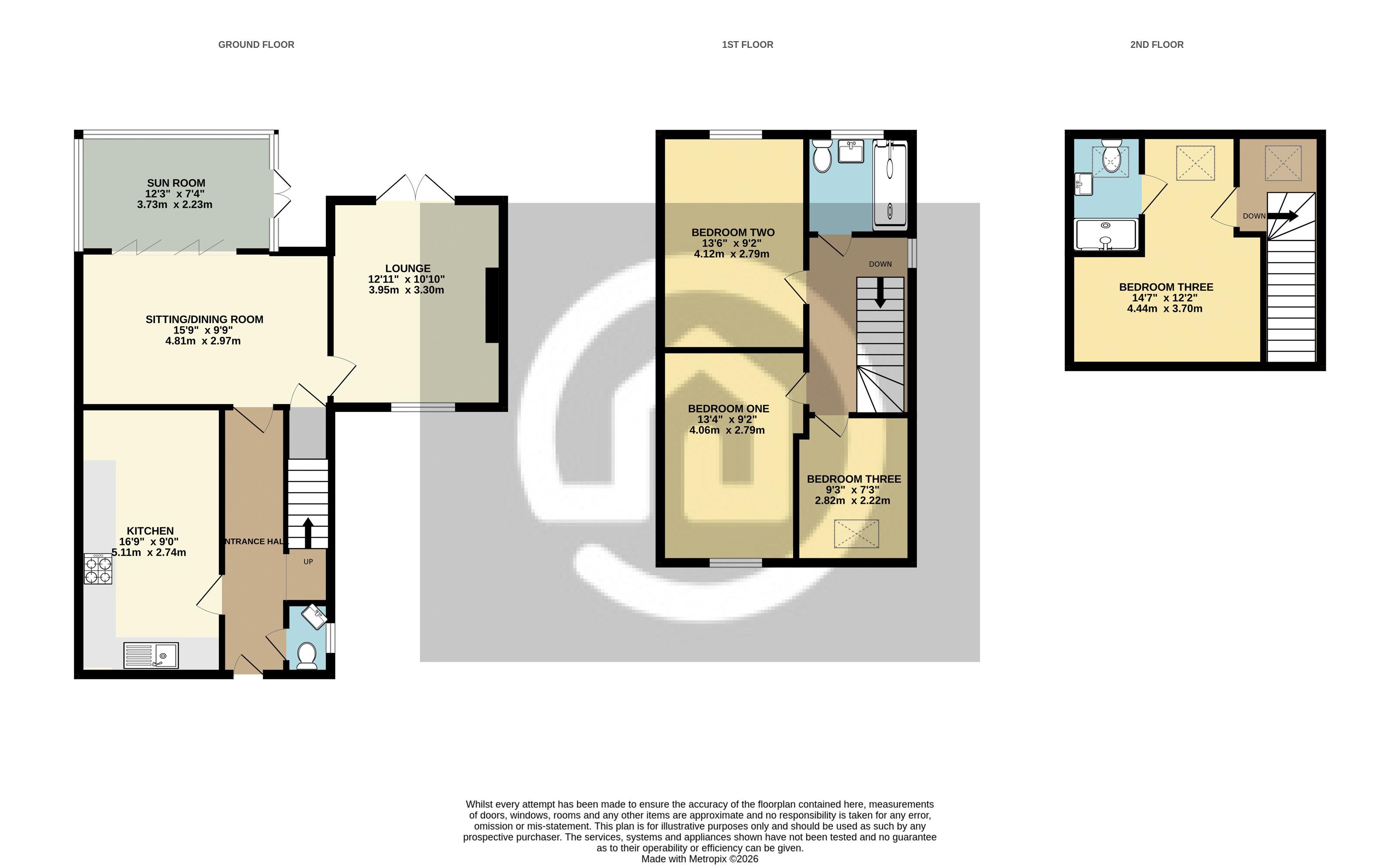 9, Pine Walk, Bedford floorplan