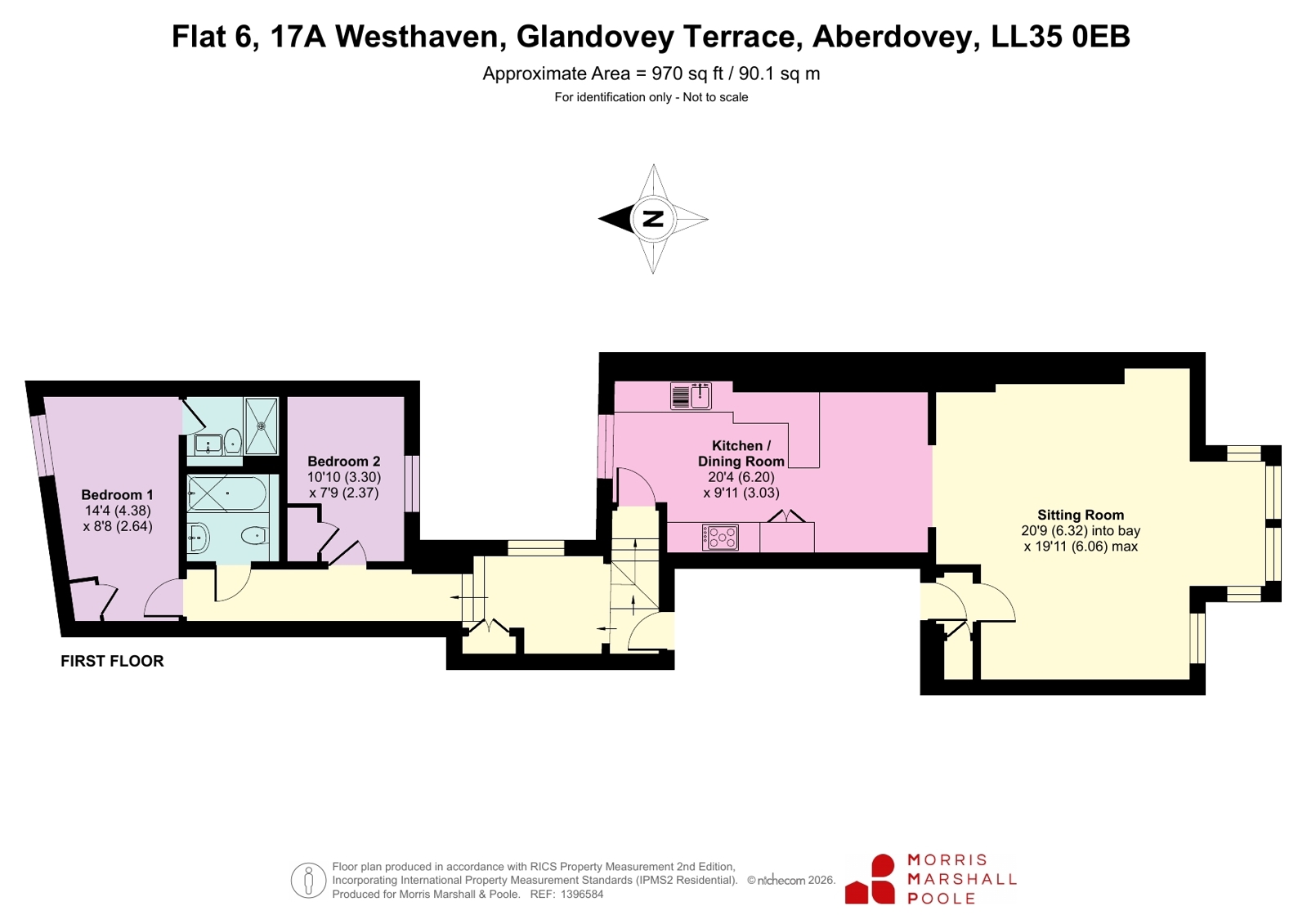 Flat 6, 17A, Westhaven, Aberdovey floorplan