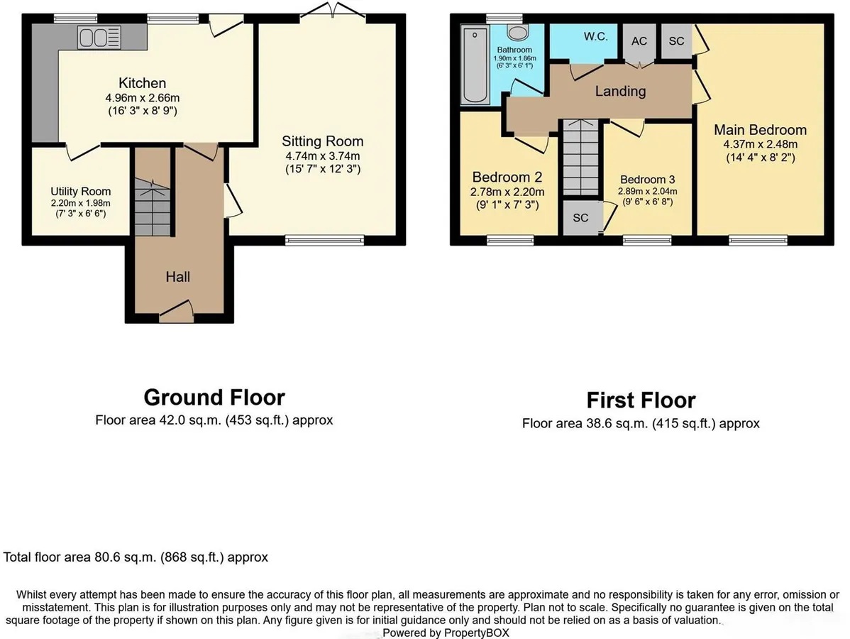 46, Grieg Walk, Corby floorplan