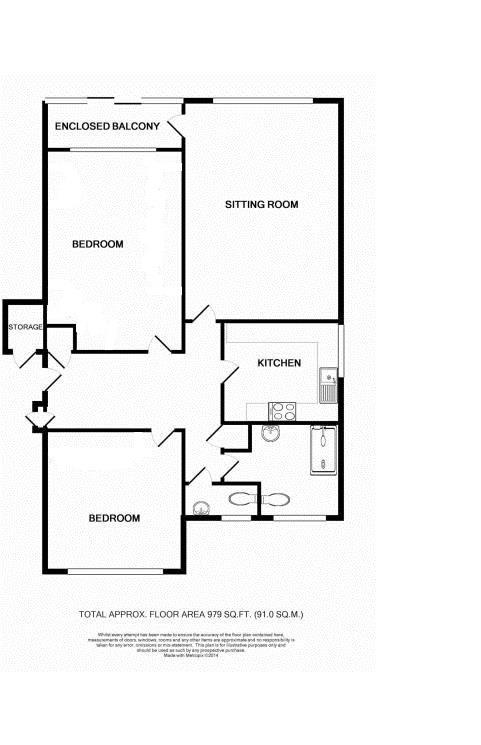 26 Linkswood, Compton Place Road, Eastbourne floorplan