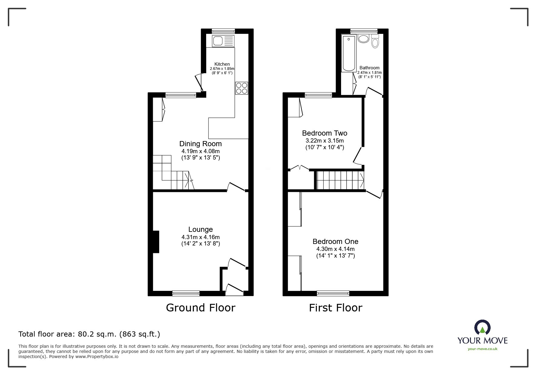 34, Algernon Road, Manchester floorplan