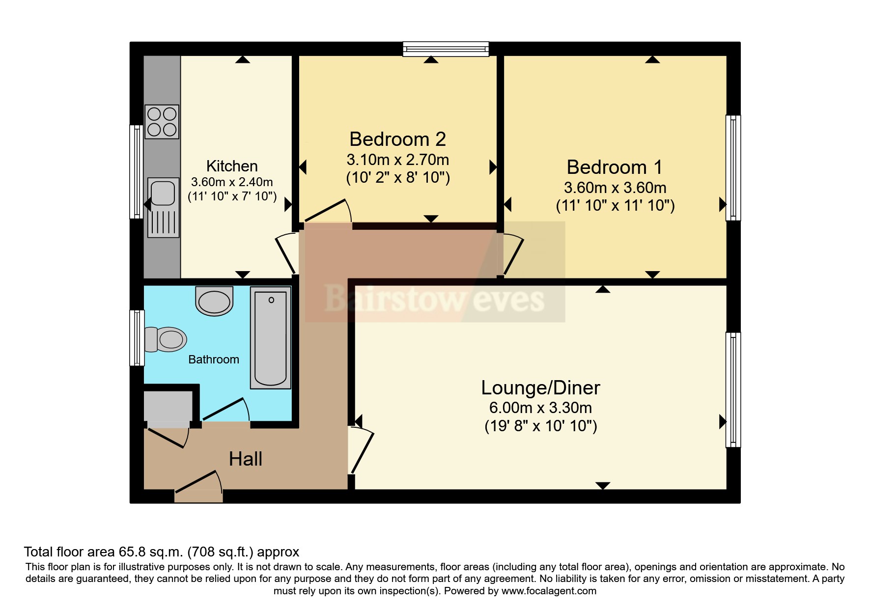 Flat 9, Montague Buildings,, Southchurch Road, Essex floorplan