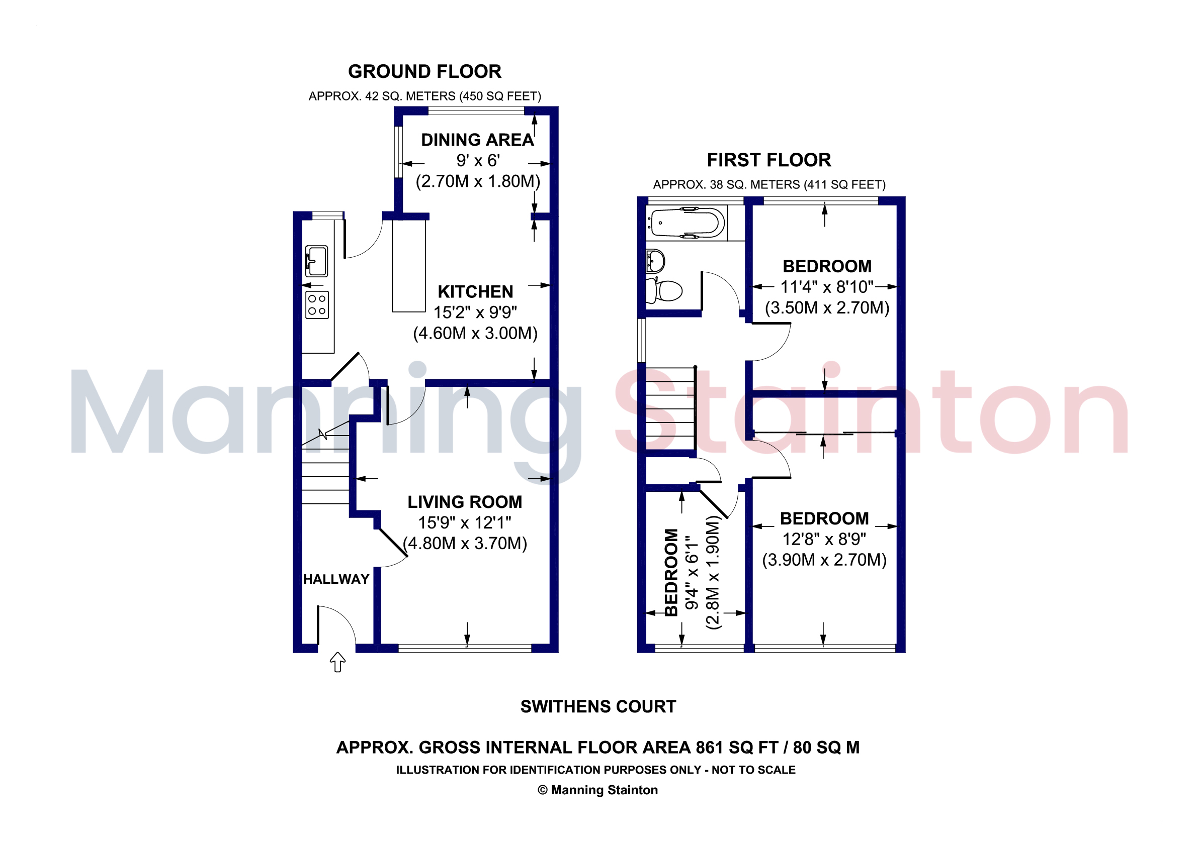 4, Swithens Court, Leeds floorplan