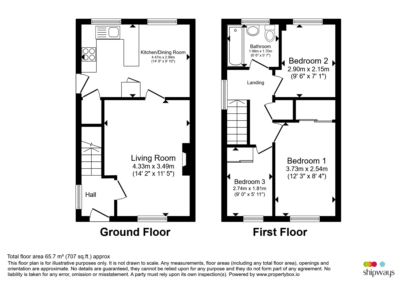 7, Oxlip Close, Walsall floorplan
