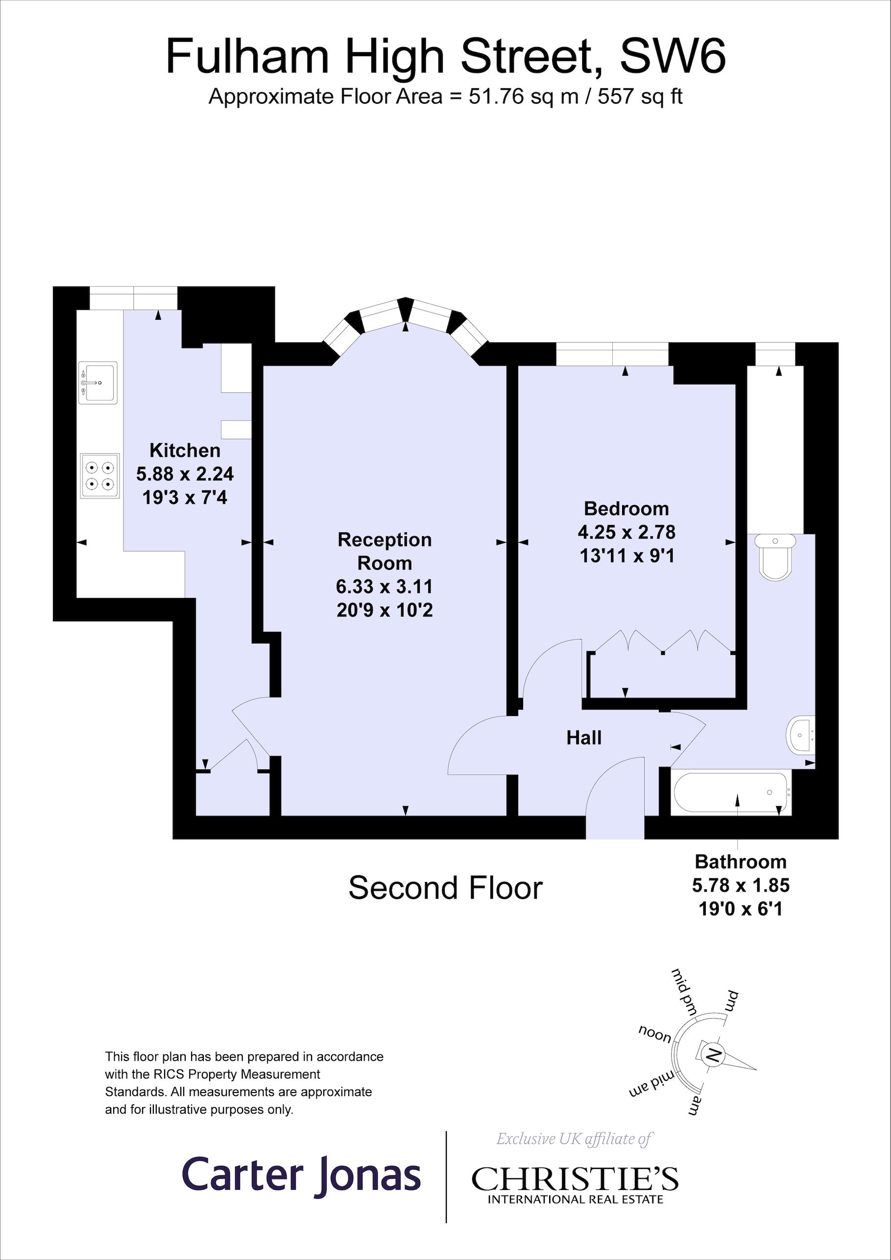 Fulham High Street, London floorplan