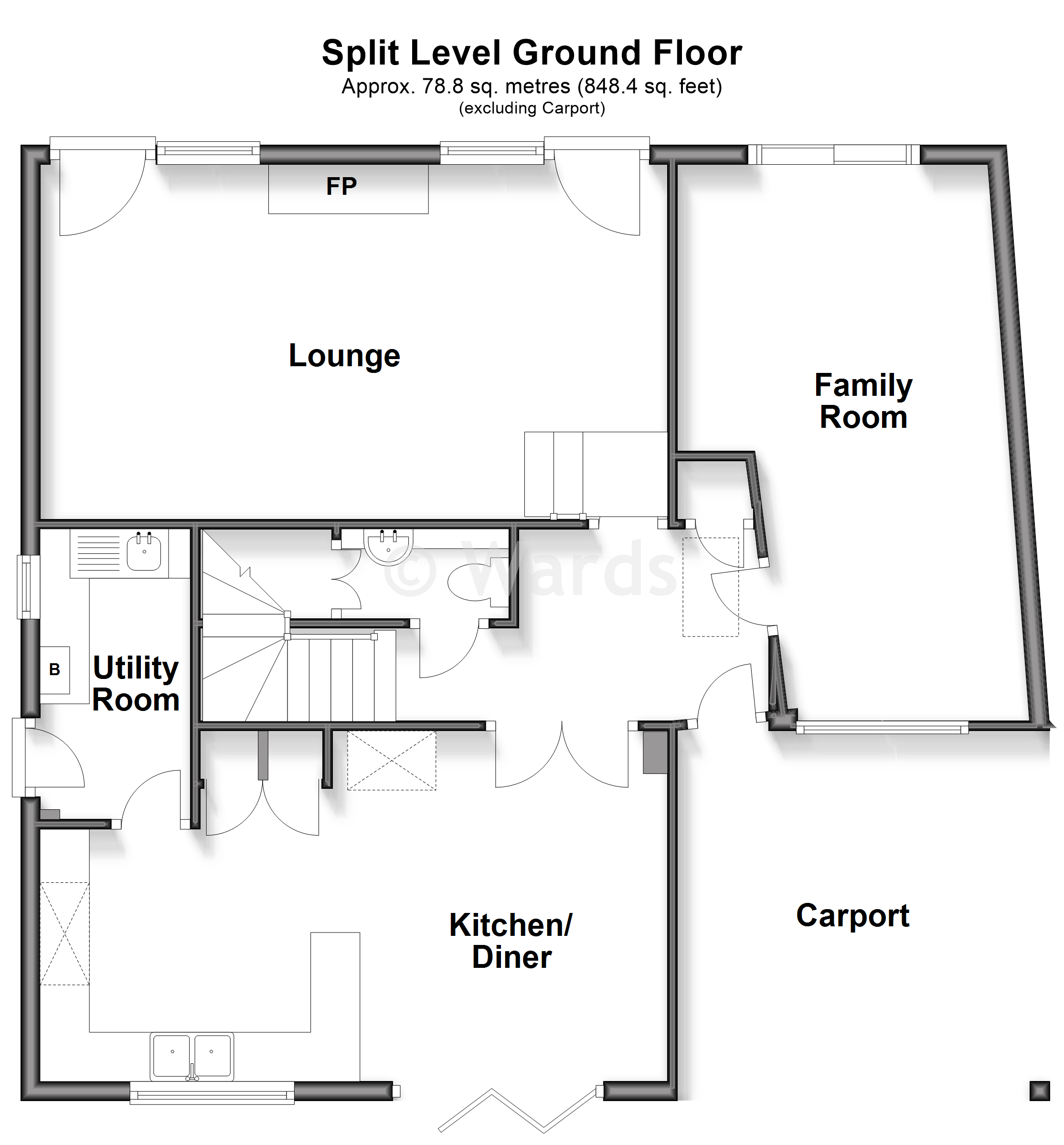 2, High Ridge, Hythe floorplan