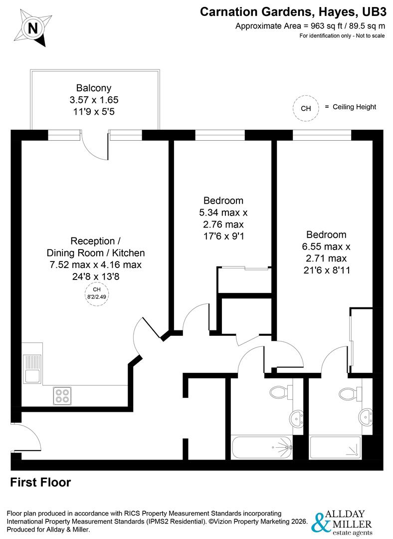25, Laurina Apartments, 10 Carnation Gardens, Hayes floorplan