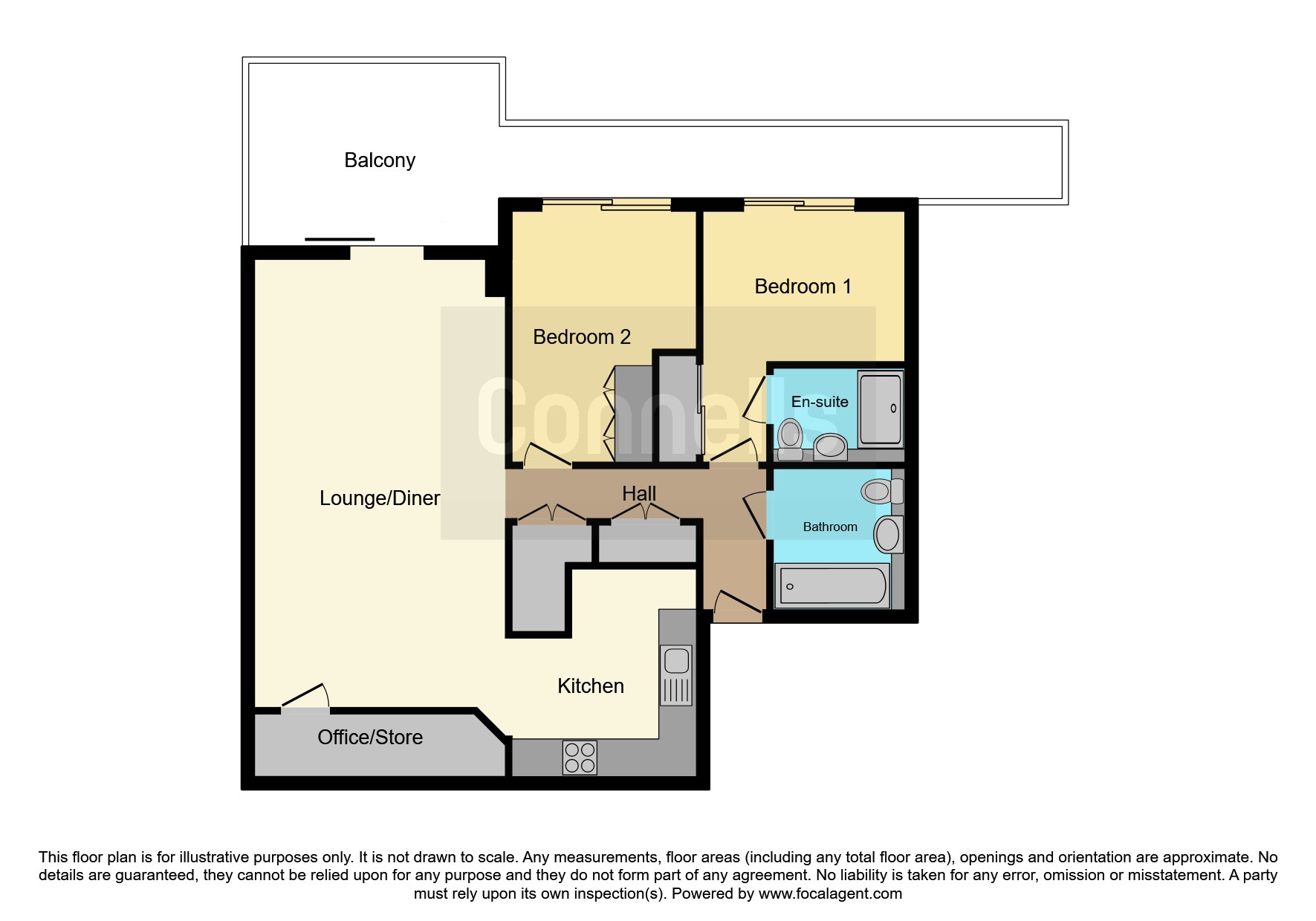Flat 55, 17, Marrowbone Slip, Plymouth floorplan