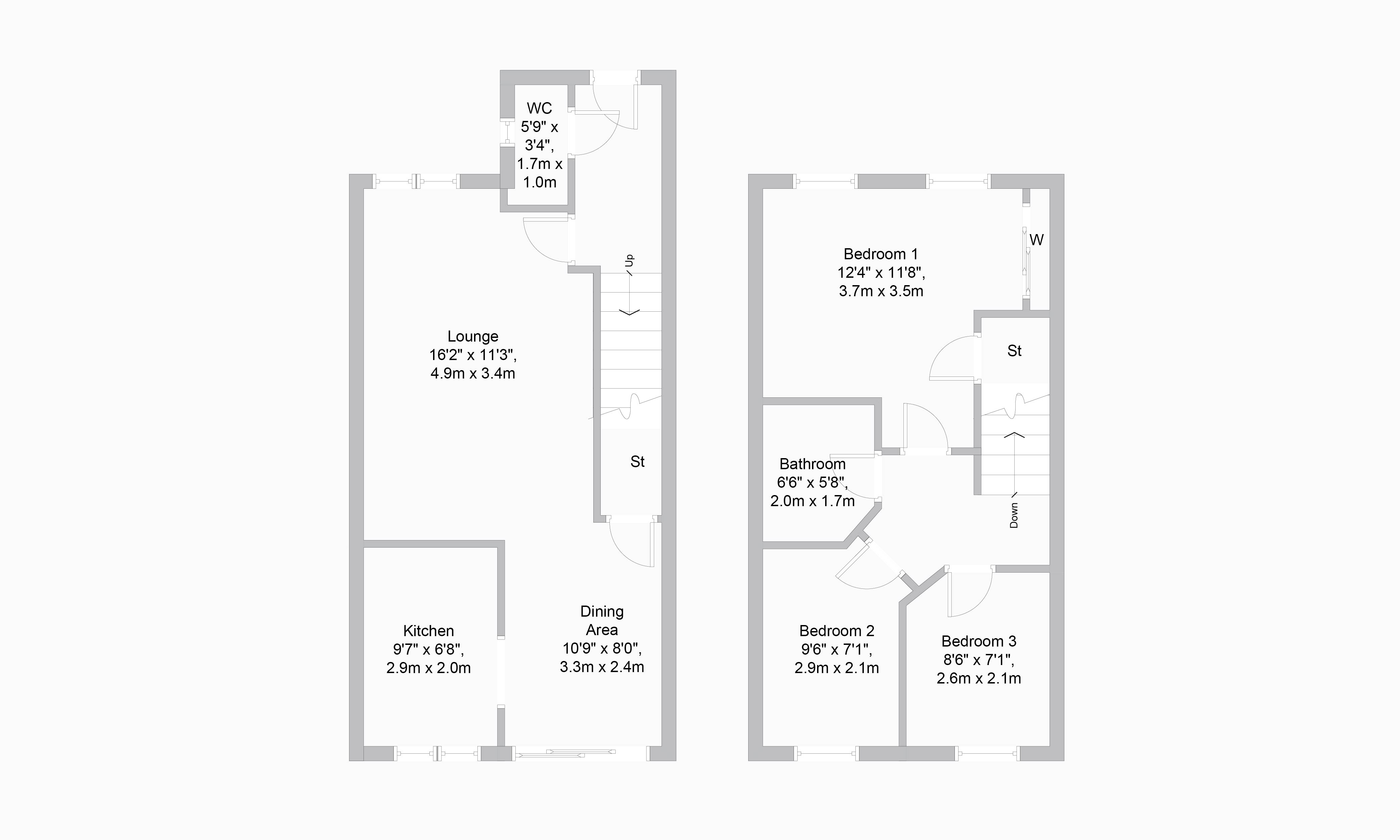 3 Bedrooms Semi-detached house for sale in Dr Porter Gardens, Fallin, Stirling FK7