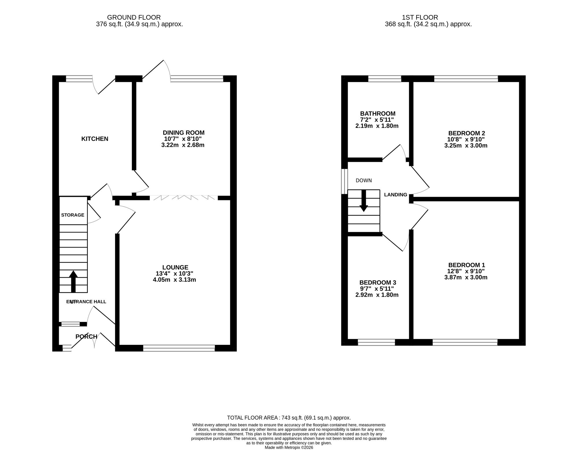 56 Chestnut Drive, Stockport floorplan