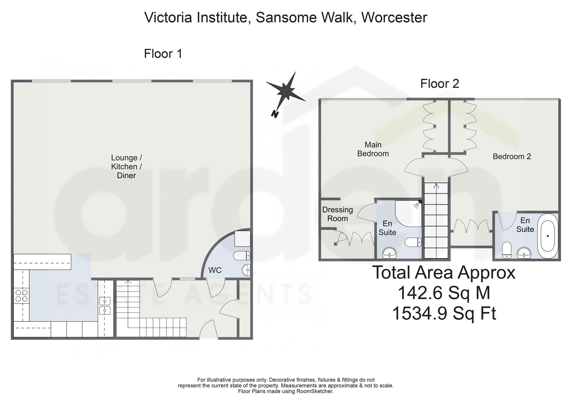 Apt 19, Victoria Institute Sansome Walk, Worcester floorplan