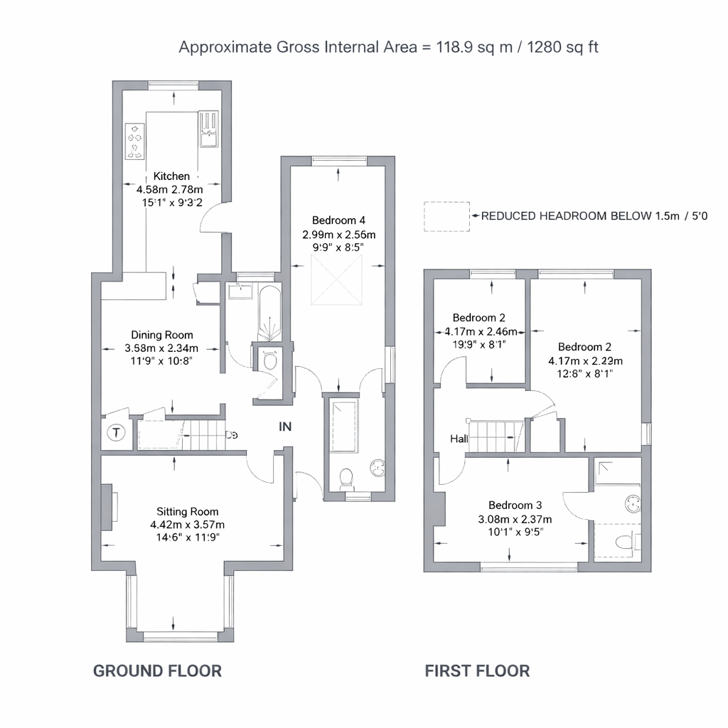 42 Oaklands Way, Fareham floorplan