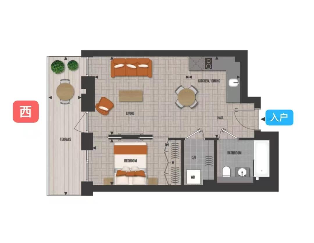 KZ106,Apartment 708, 4 Merino Gardens, London floorplan