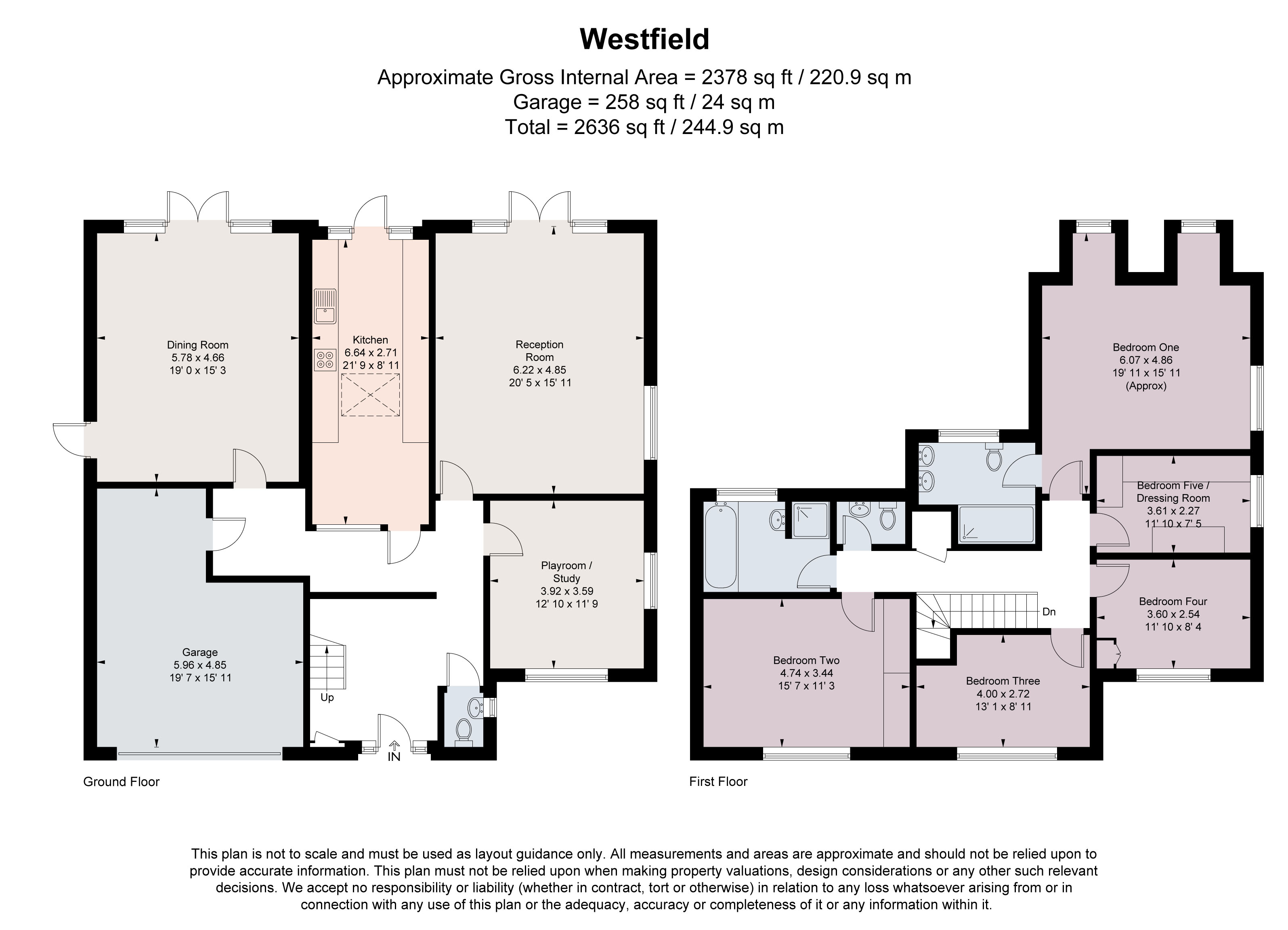 1, Westfield, Essex floorplan