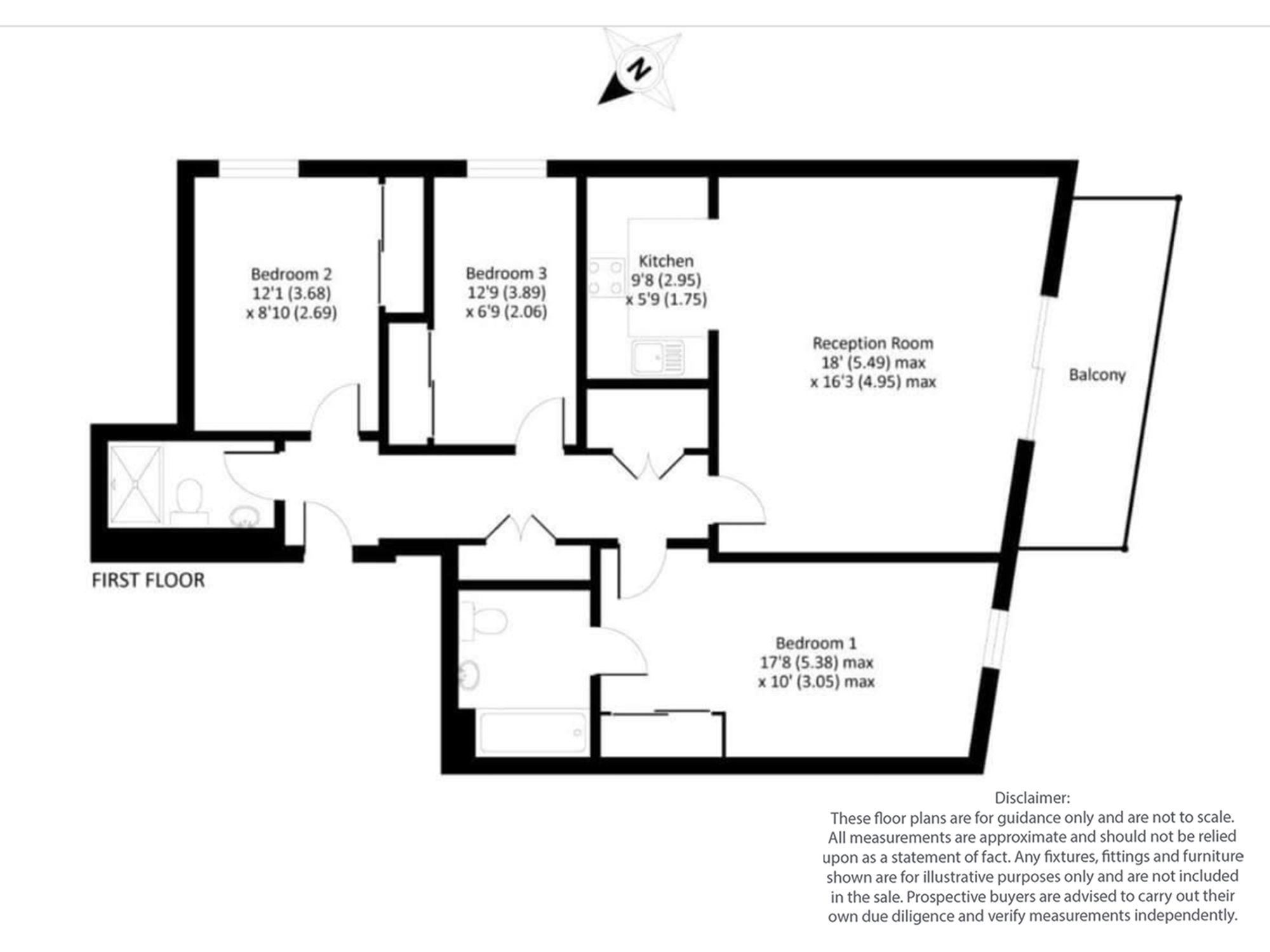 Flat 6, Nevis Court, Edgware floorplan