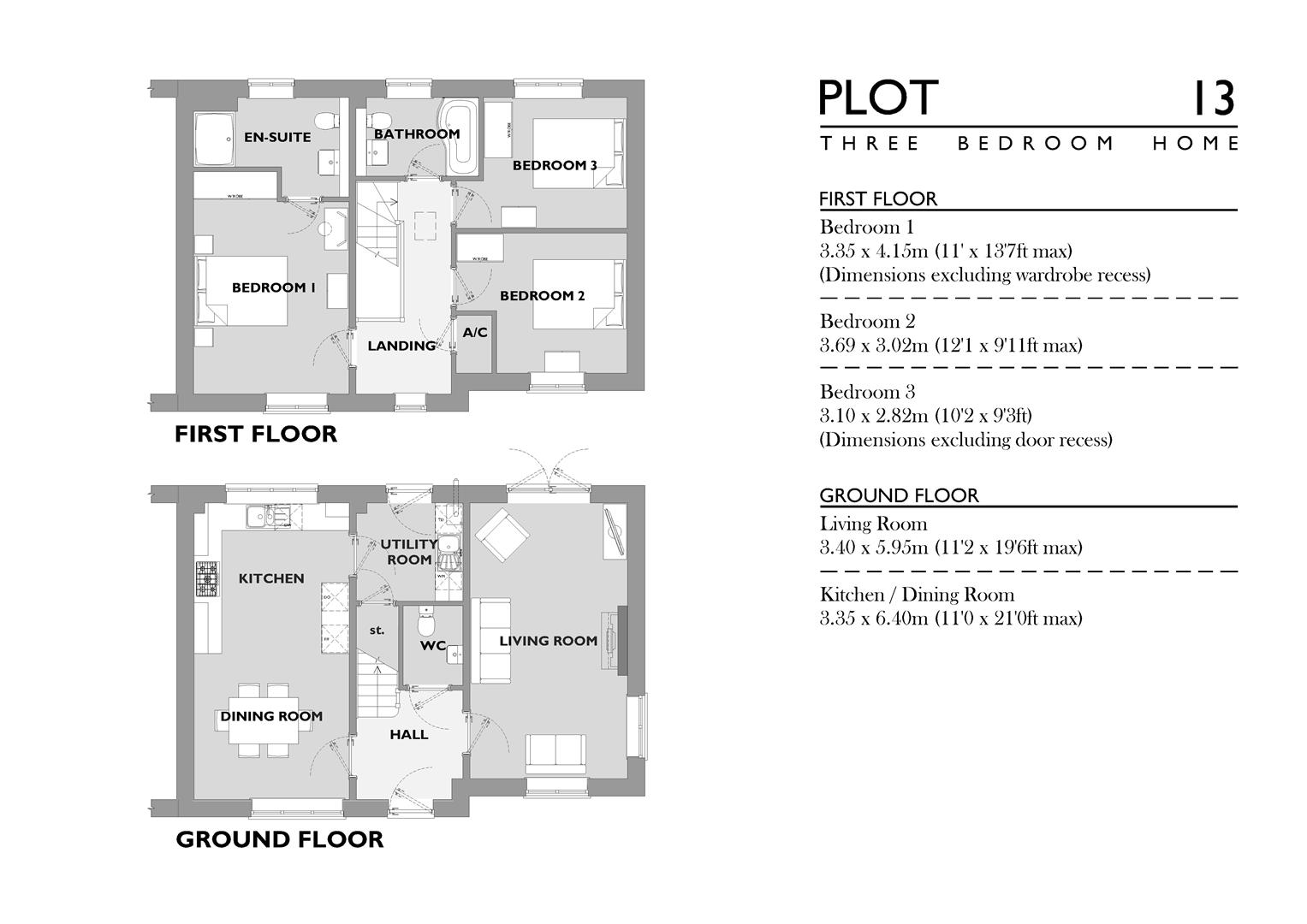 Plot 13, 12 Rosedale Square, Dorchester floorplan