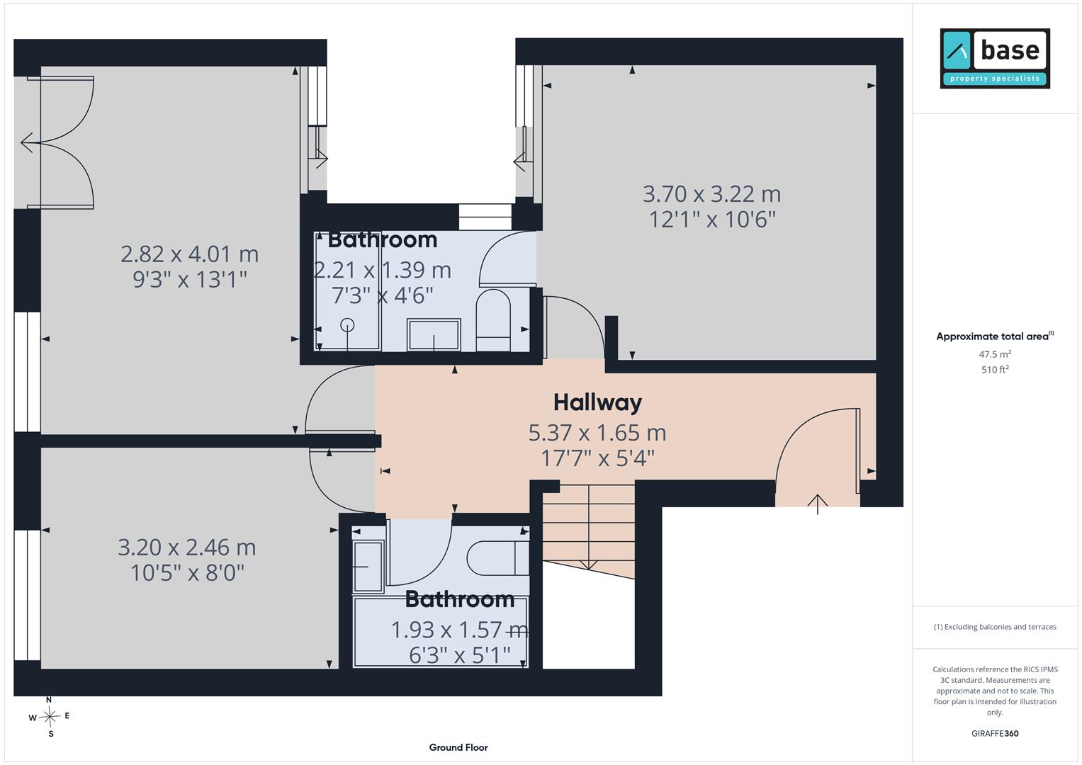 64, Charlotte Road, London floorplan