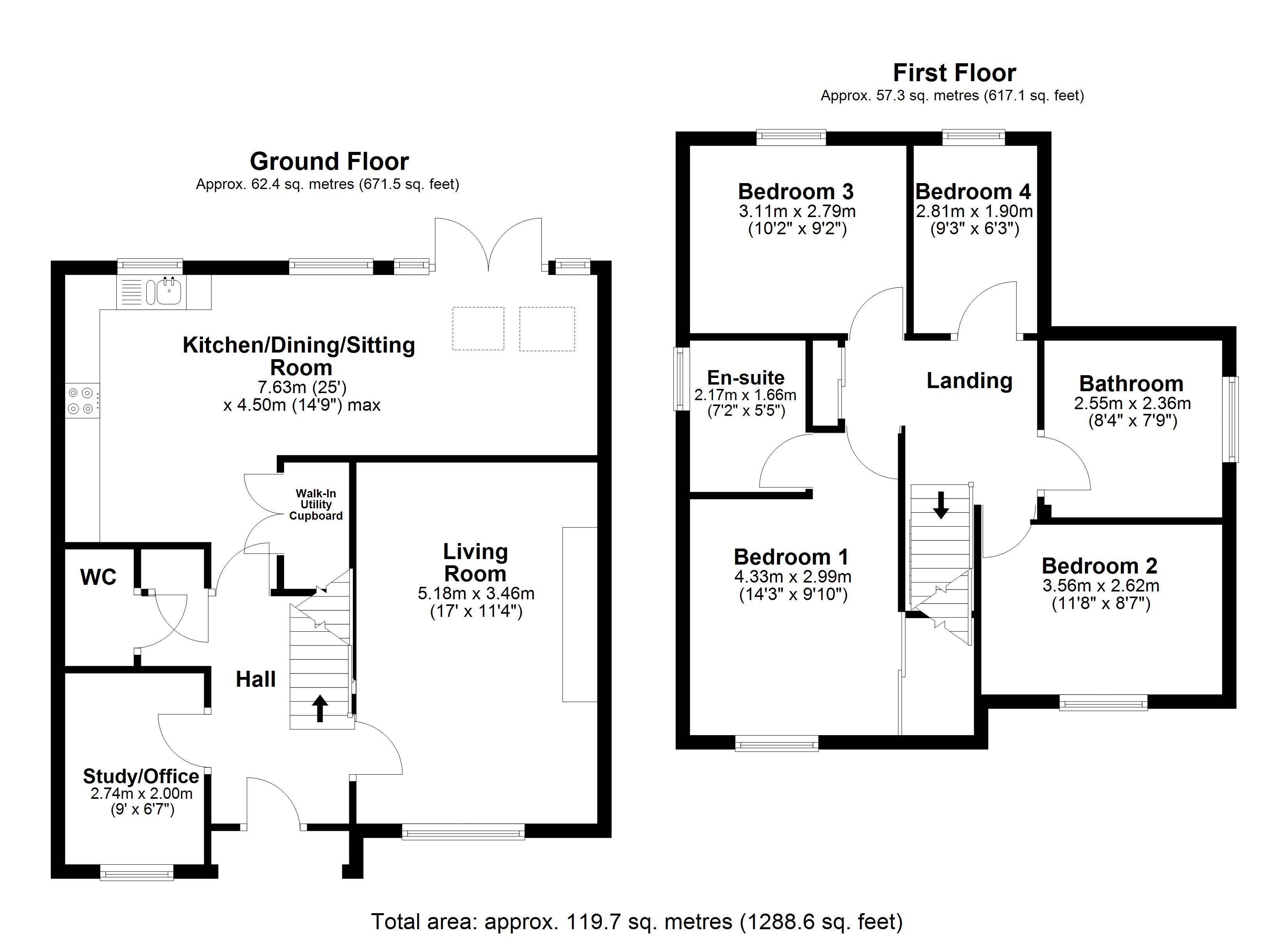 21, Chamomile Close, Suffolk floorplan