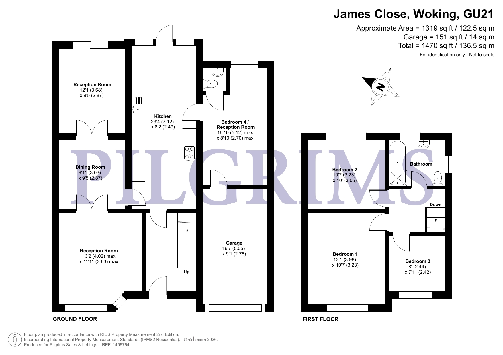 6, St James Close, Woking floorplan