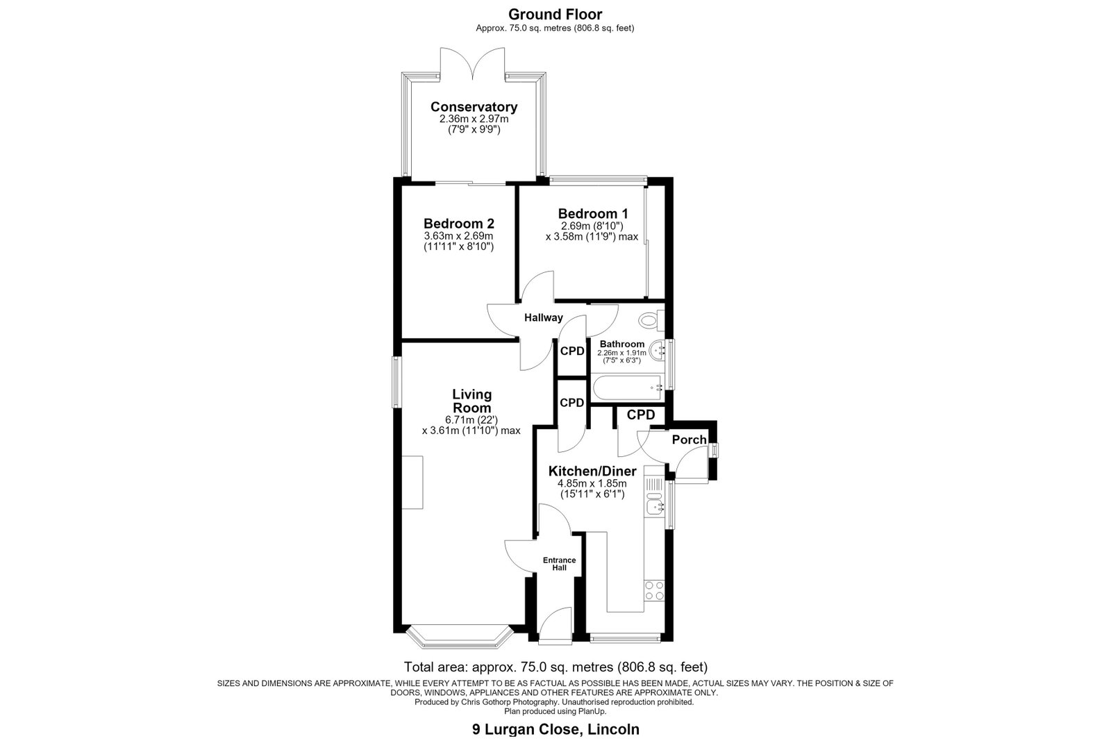 Lurgan Close, Lincoln floorplan