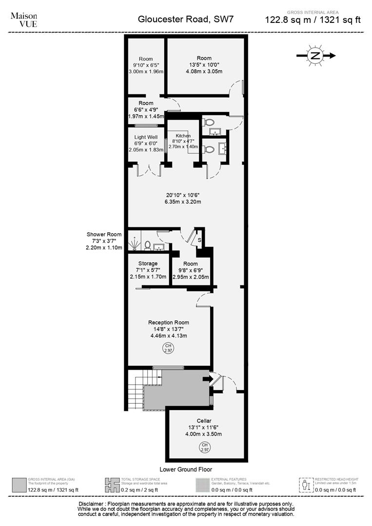 LGF, 110, Gloucester Road, London floorplan
