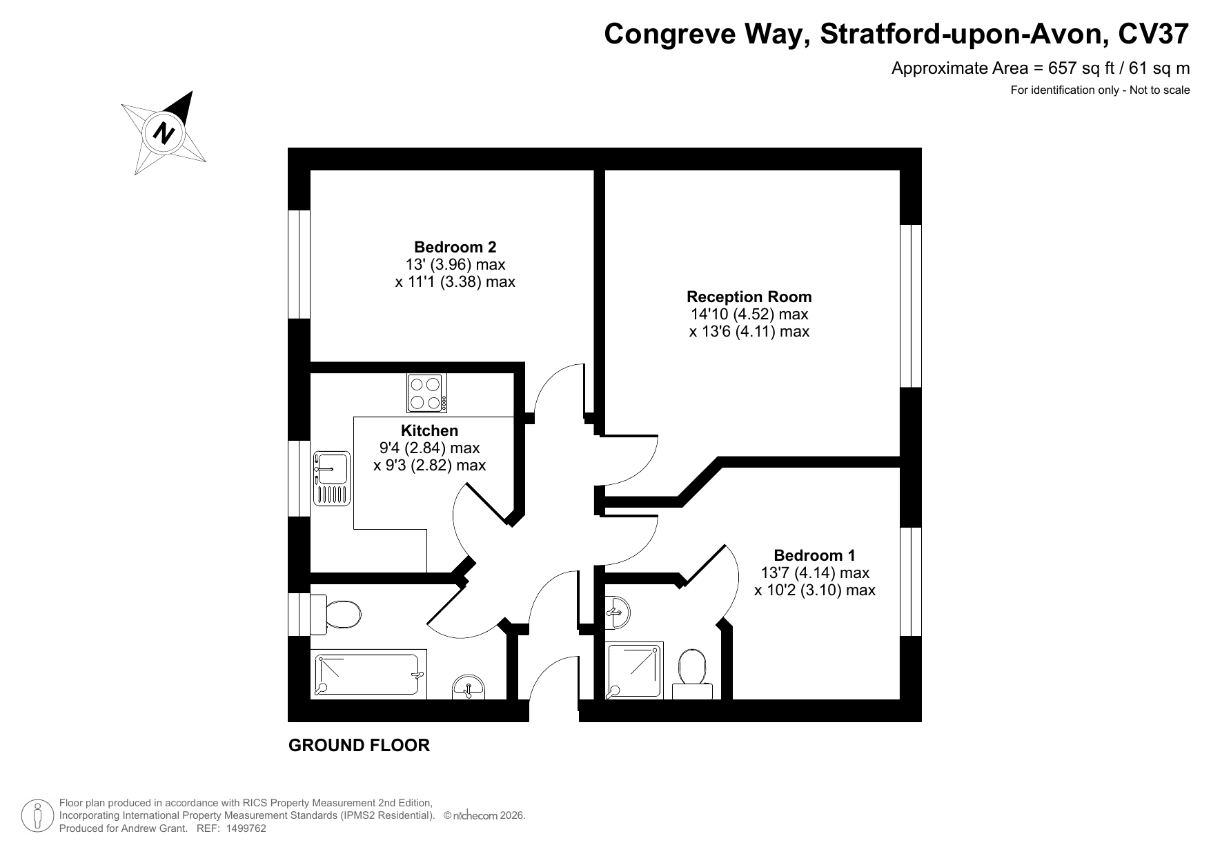 50, Congreve Way, Warwickshire floorplan