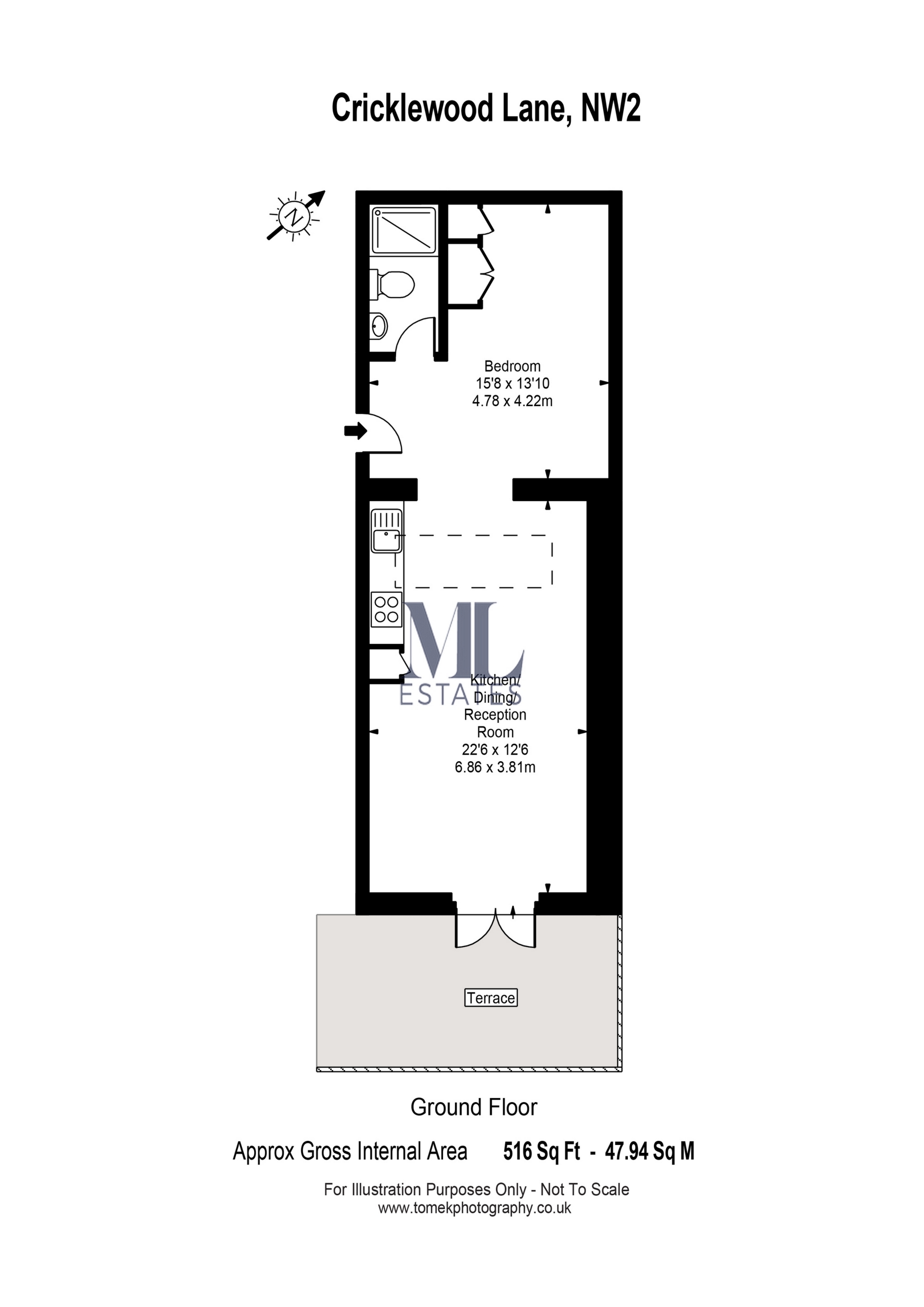 Cricklewood Lane, London floorplan