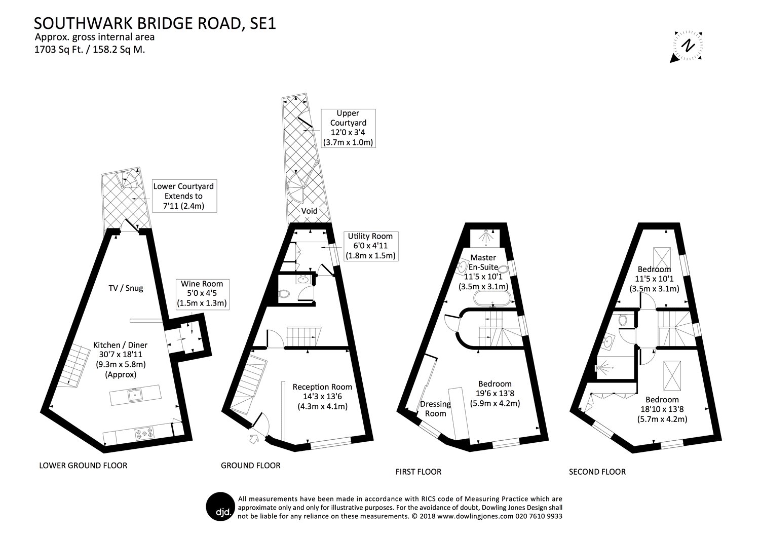 3 bed end terrace house for sale in Southwark Bridge Road, London SE1