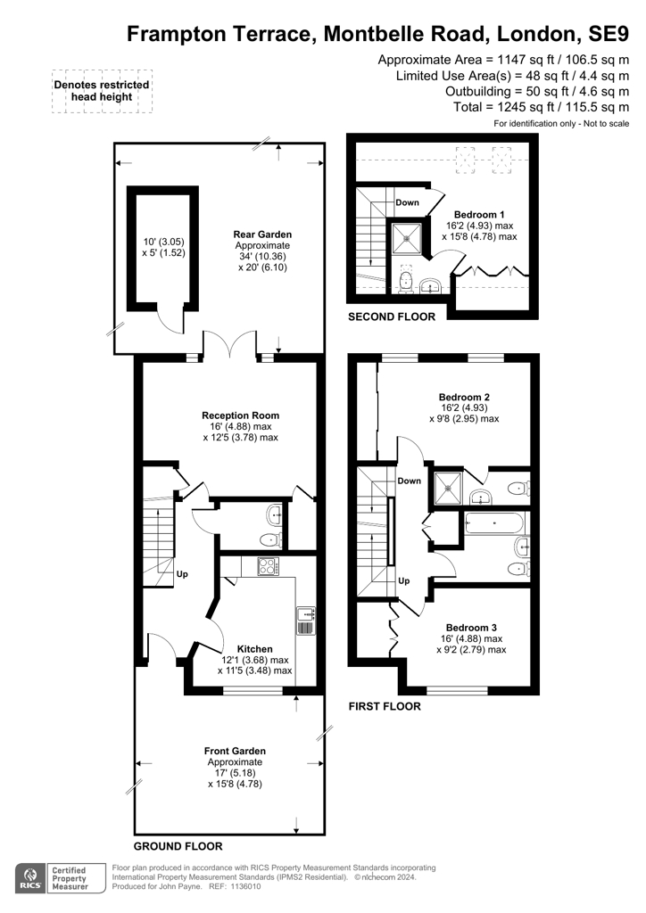 3 Frampton Terrace,, Montbelle Road, New Eltham floorplan