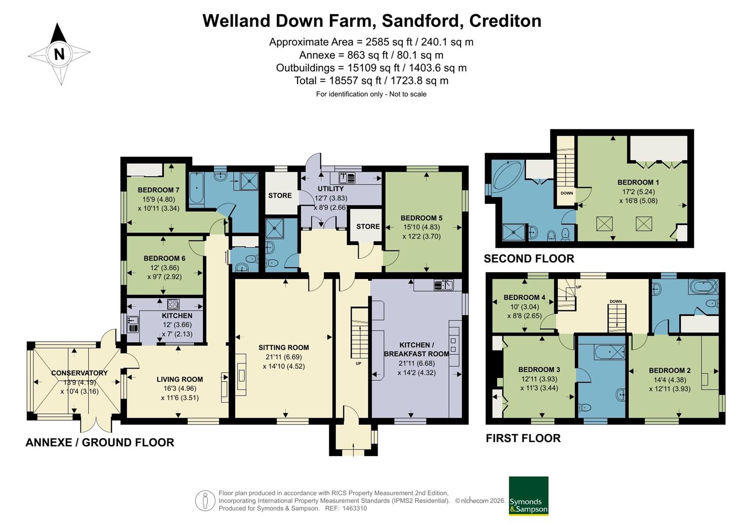 Welland Down Farm, Crediton floorplan