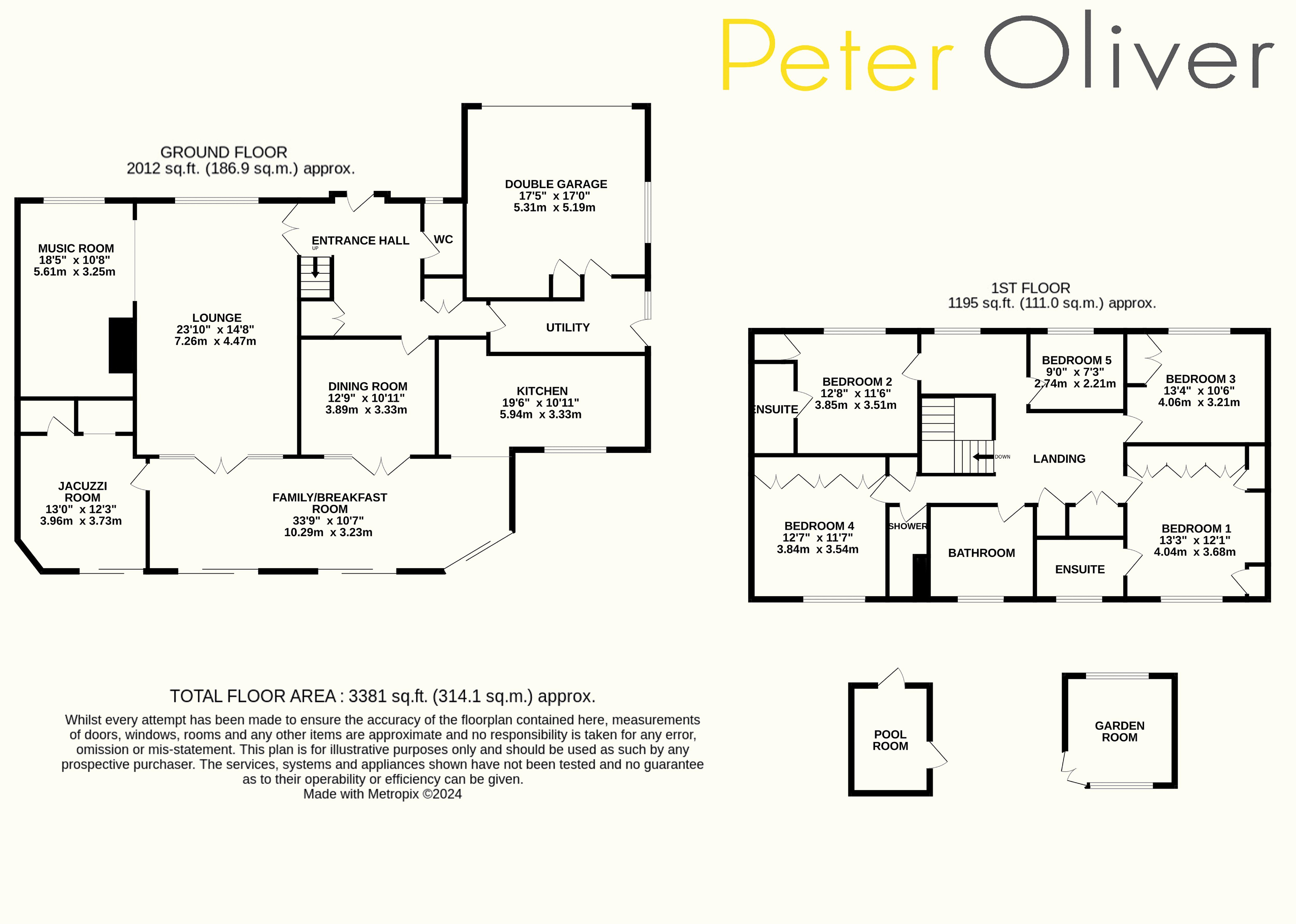 Belmont, Middle Drive, Maresfield Park floorplan