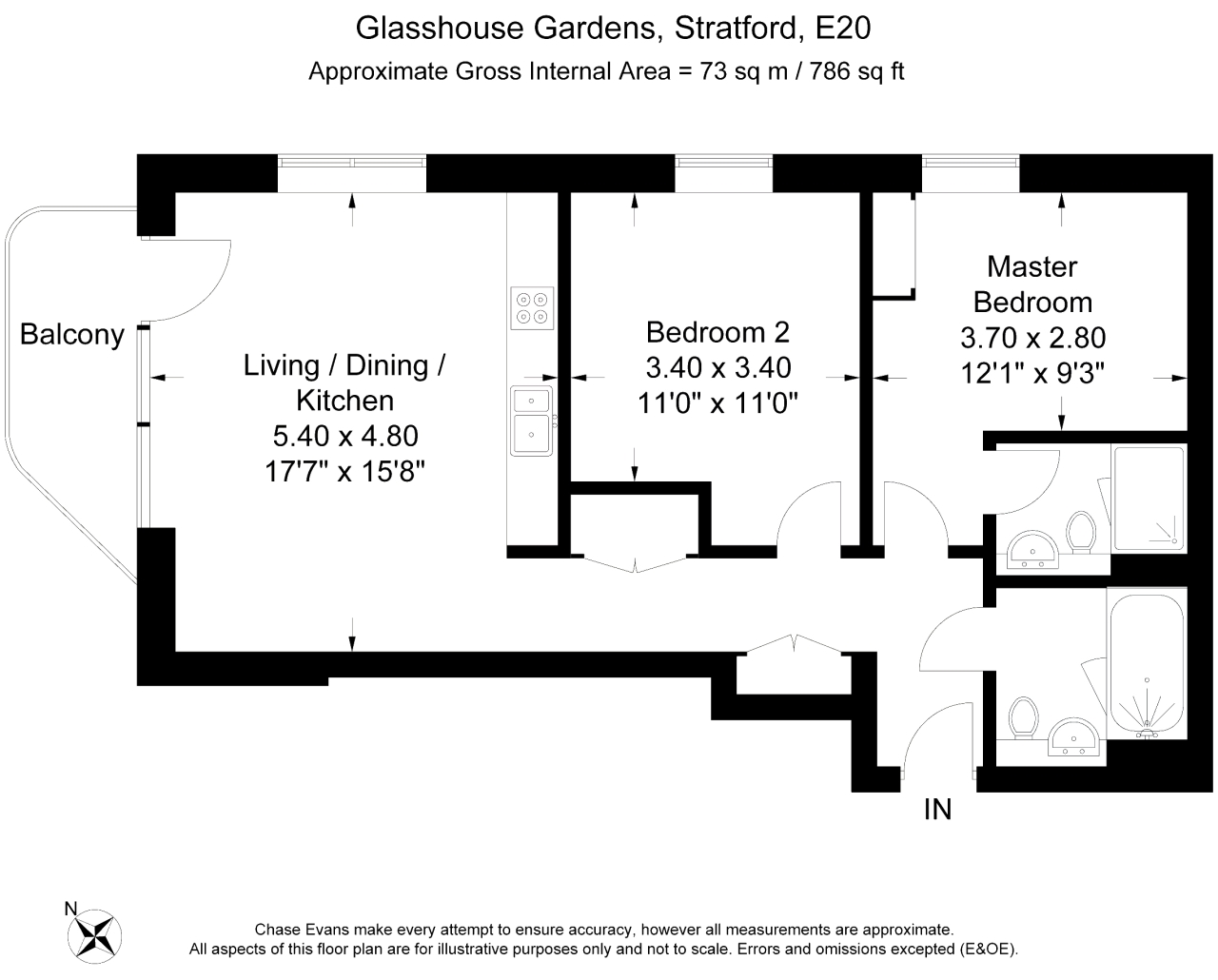 Glasshouse Gardens, London floorplan
