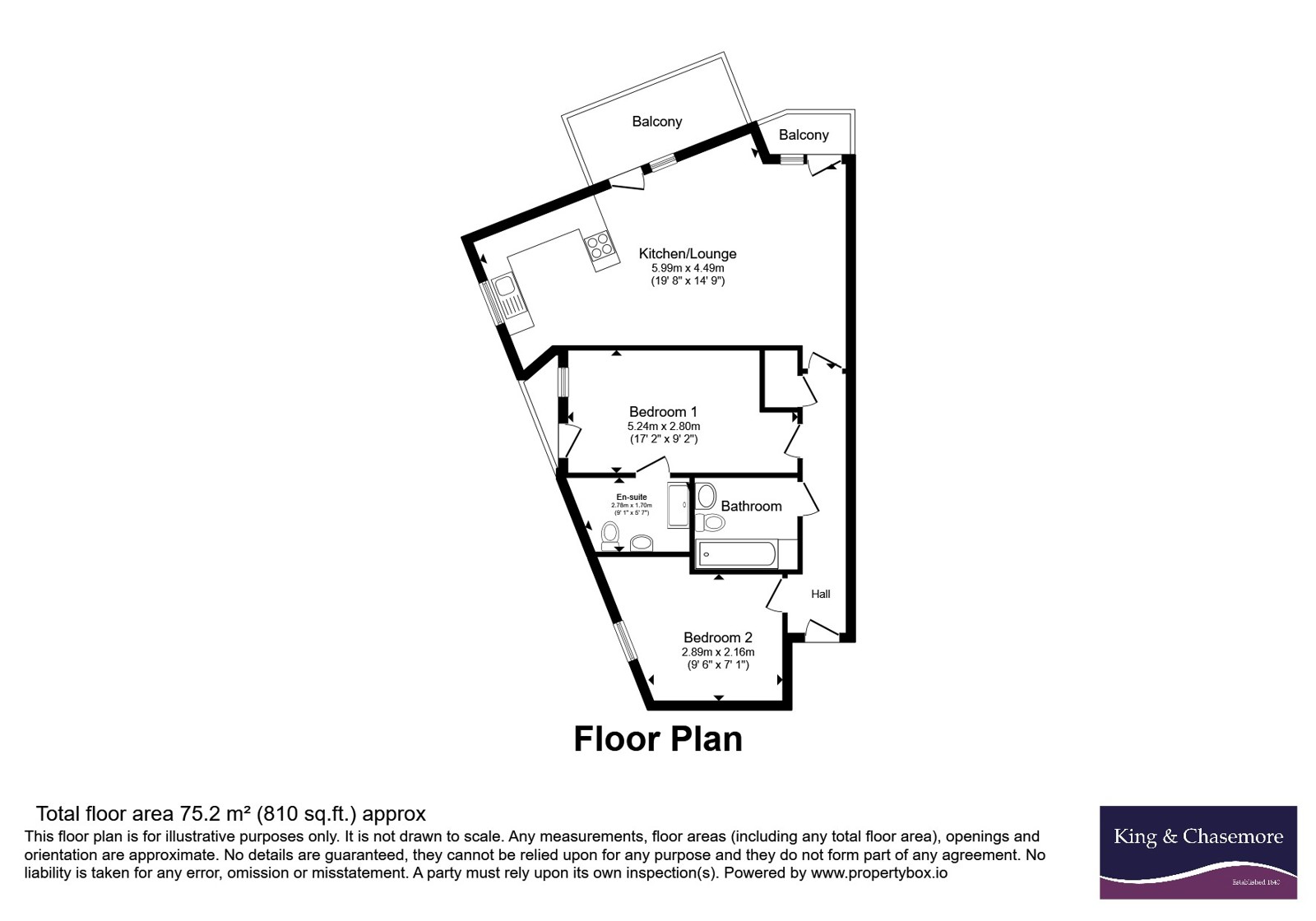 Flat 31, Stepney Court, 2, Fleet Street, East Sussex floorplan