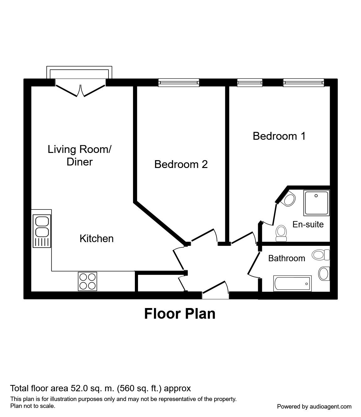 2 Bedrooms Flat for sale in Elmira Way, Salford M5