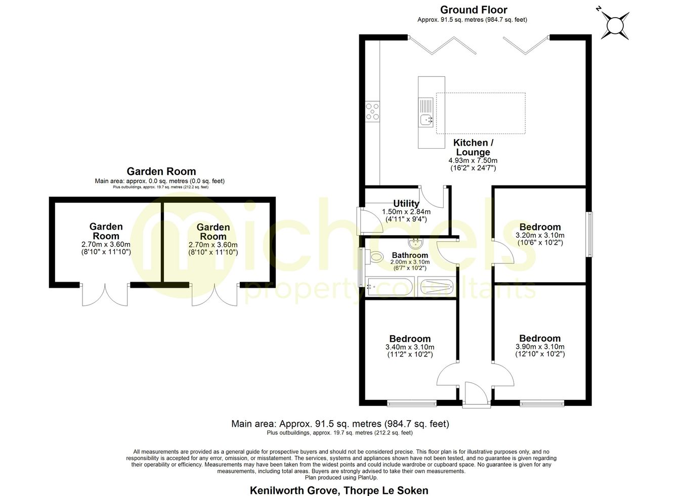 1, Kenilworth Grove, Clacton-on-Sea floorplan