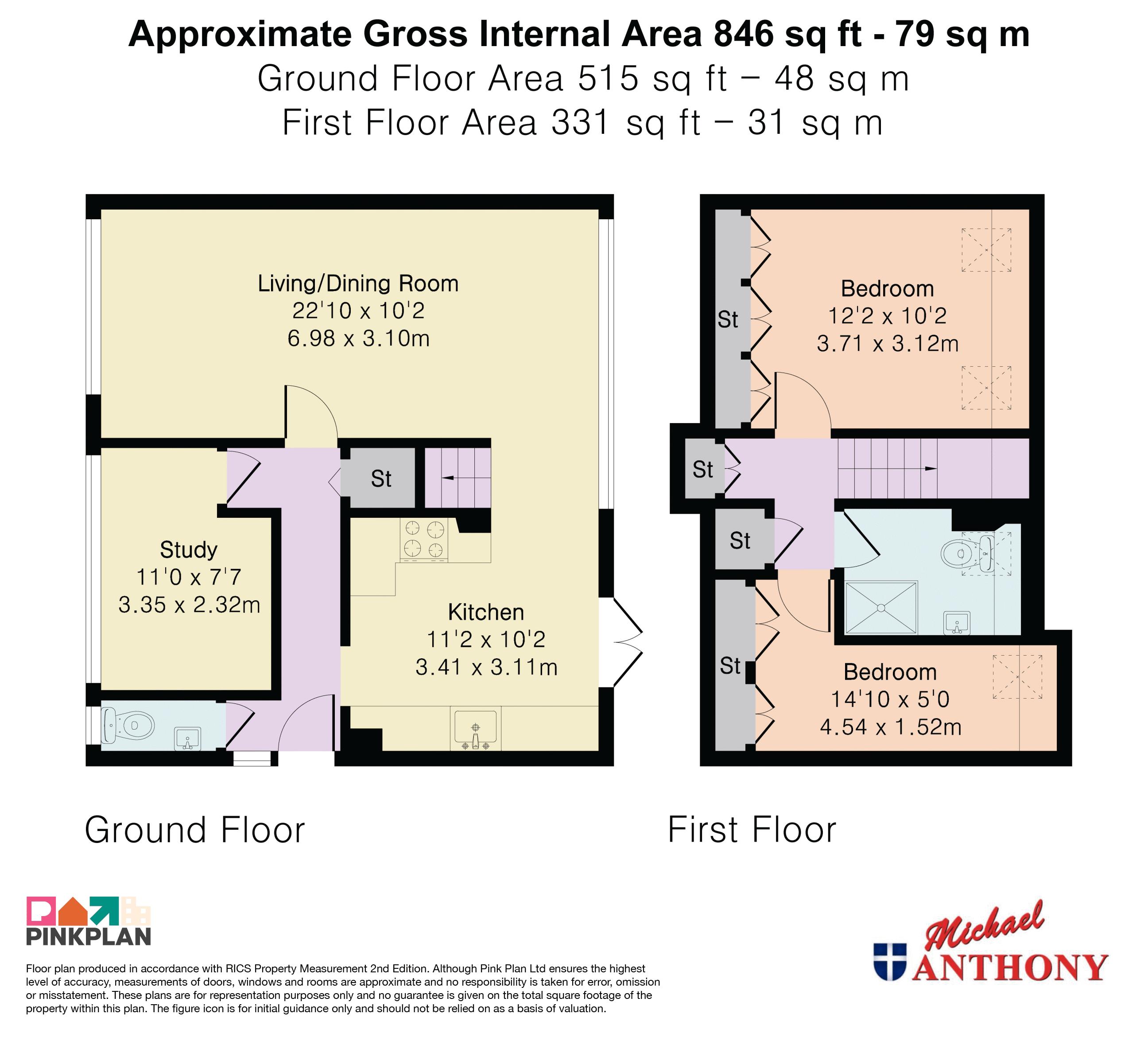 46, Butlers Grove, Milton Keynes floorplan