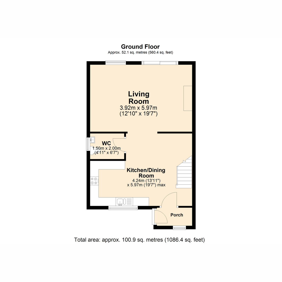 Flat Camellias, 1, Whitchurch Road, Yelverton floorplan
