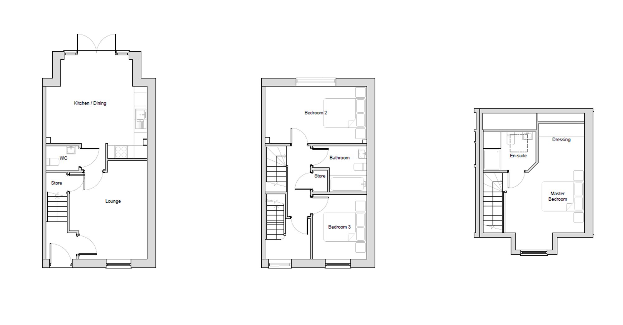 Plot 14, The Beaumont, Bromley Gardens, Mastin Moor floorplan