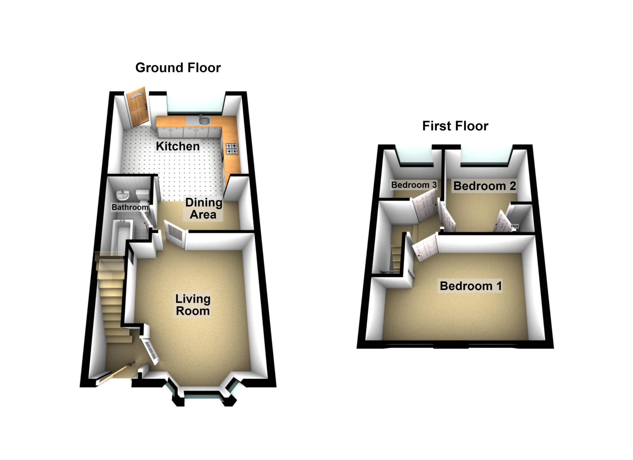 128, Elstree Gardens, Belvedere floorplan