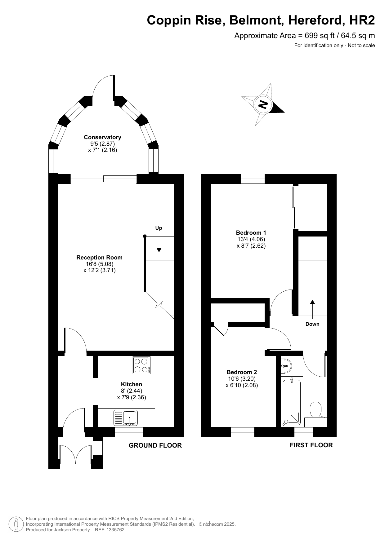 26 Coppin Rise, Hereford floorplan