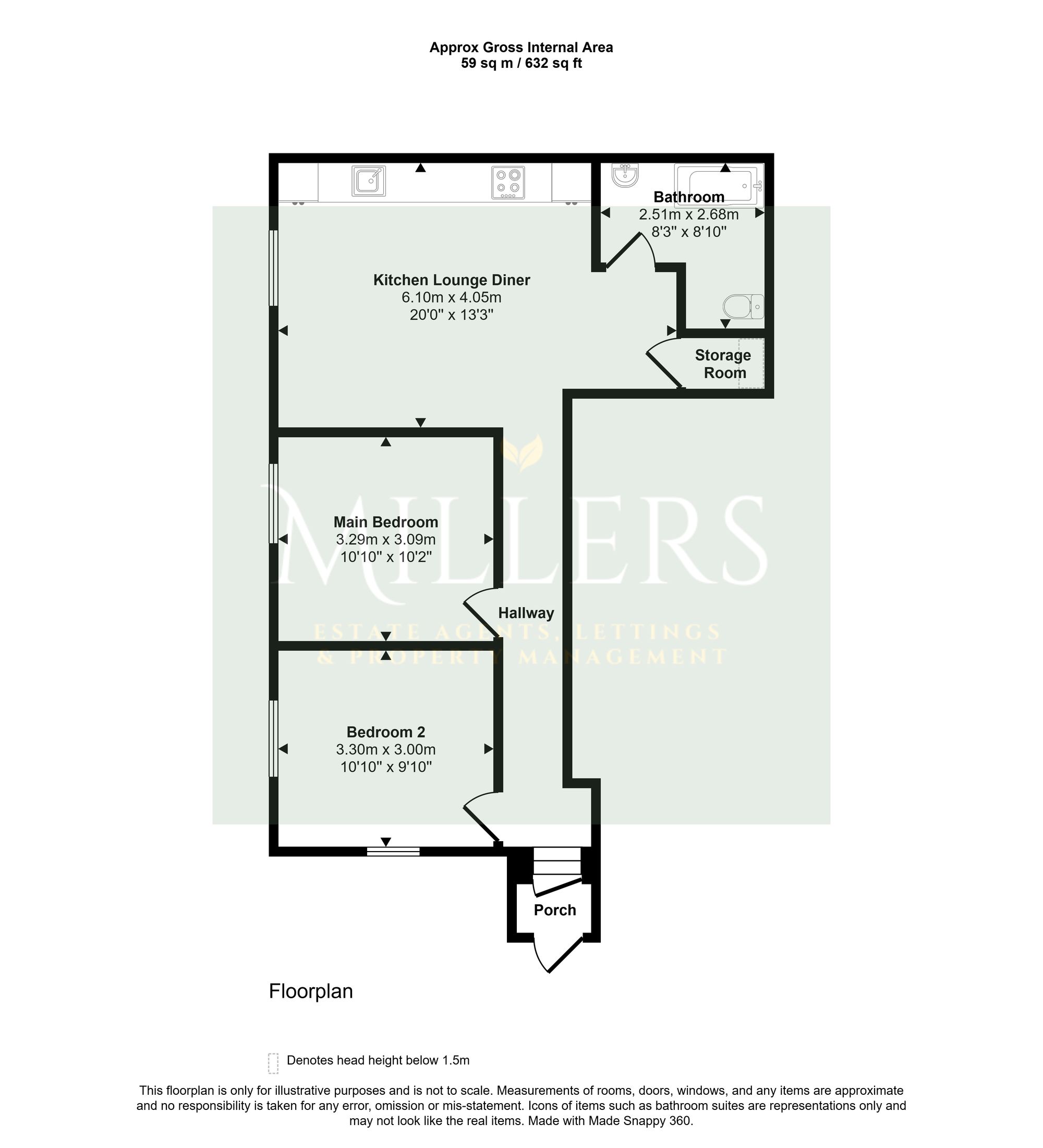 Flat Alpha Constantia House, 6 High Street, East Runton floorplan