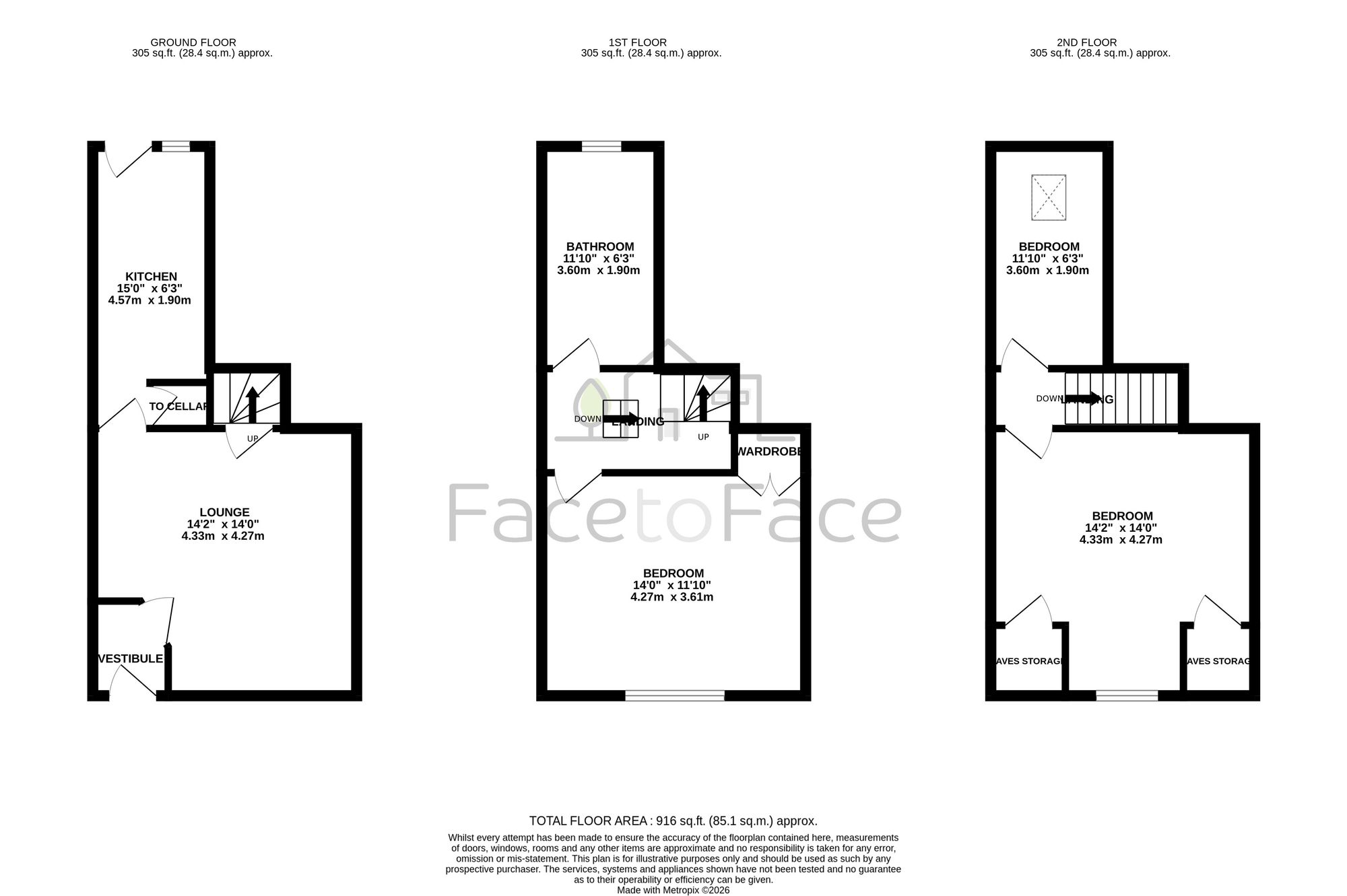 13 Osborne Place, Todmorden floorplan