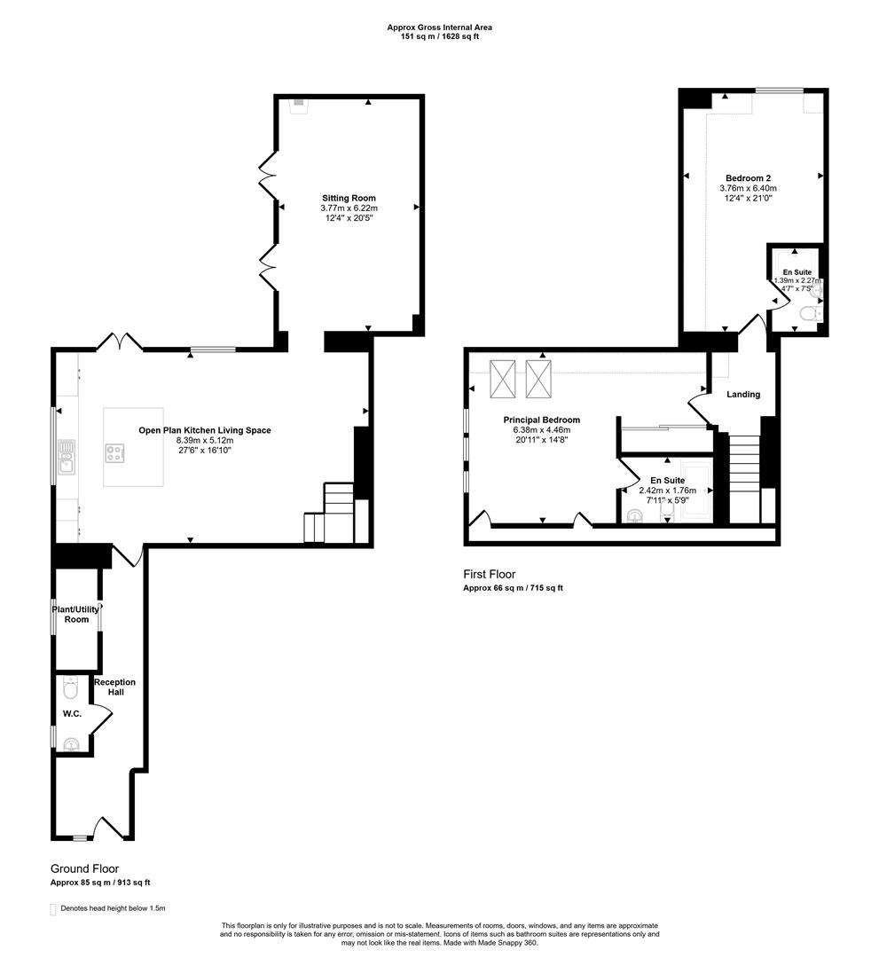 The Old School, 11B, Church Street, North Creake floorplan