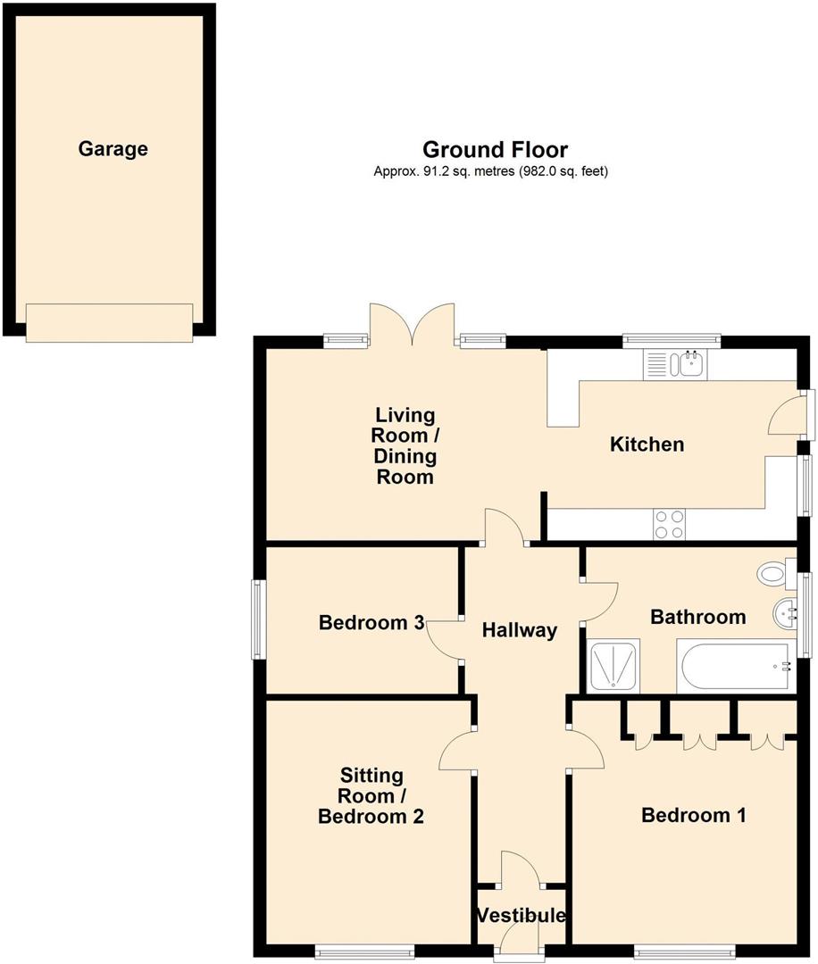 17, Cavendish Square, Wrexham floorplan