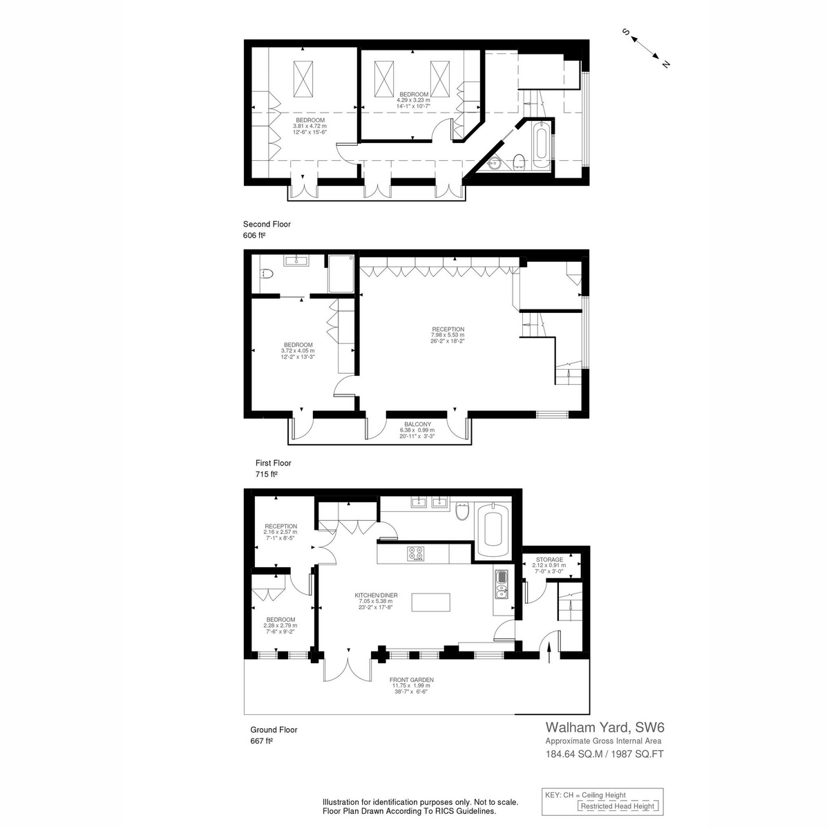 1 & 2, Walham Yard, London floorplan