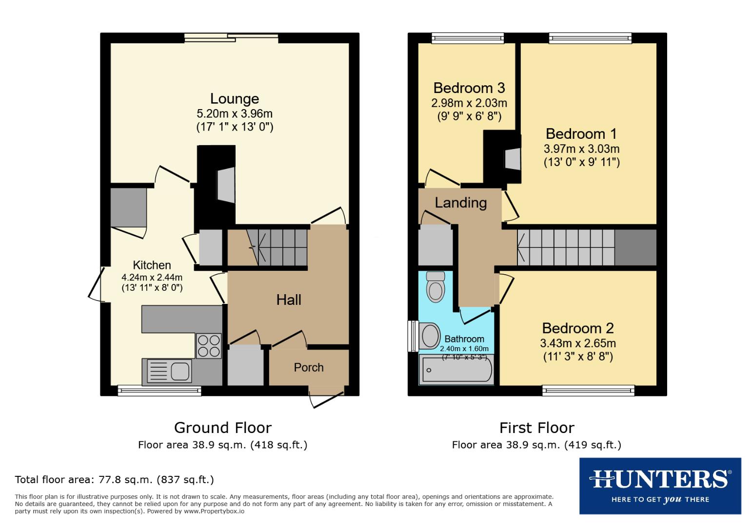 18, Wakefield Close, Atherstone floorplan