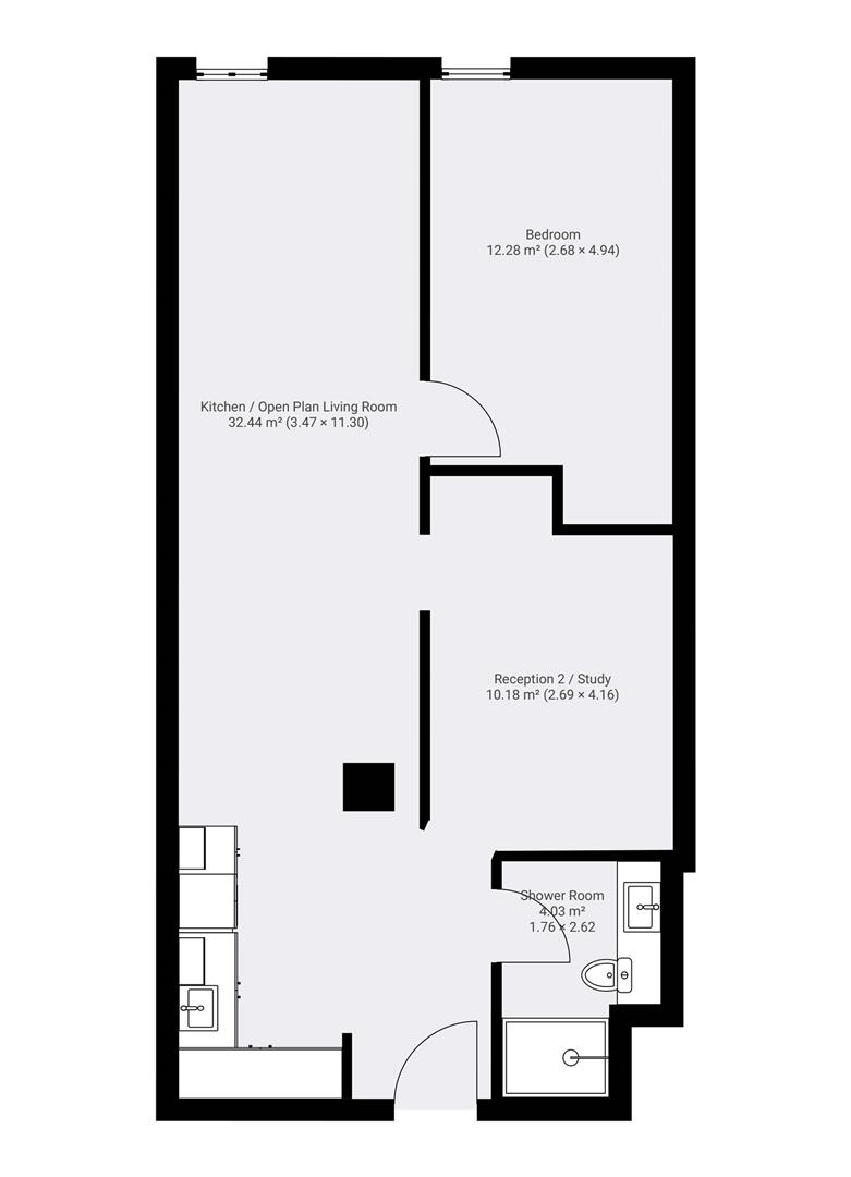 Apartment 71, Sky Gardens, 16, Crosby Road North, Liverpool floorplan