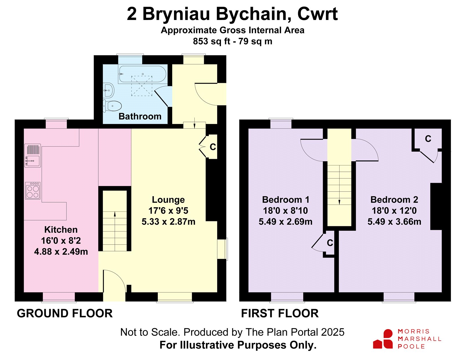 2 Bryniau Bychain,, Pennal, Gwynedd floorplan